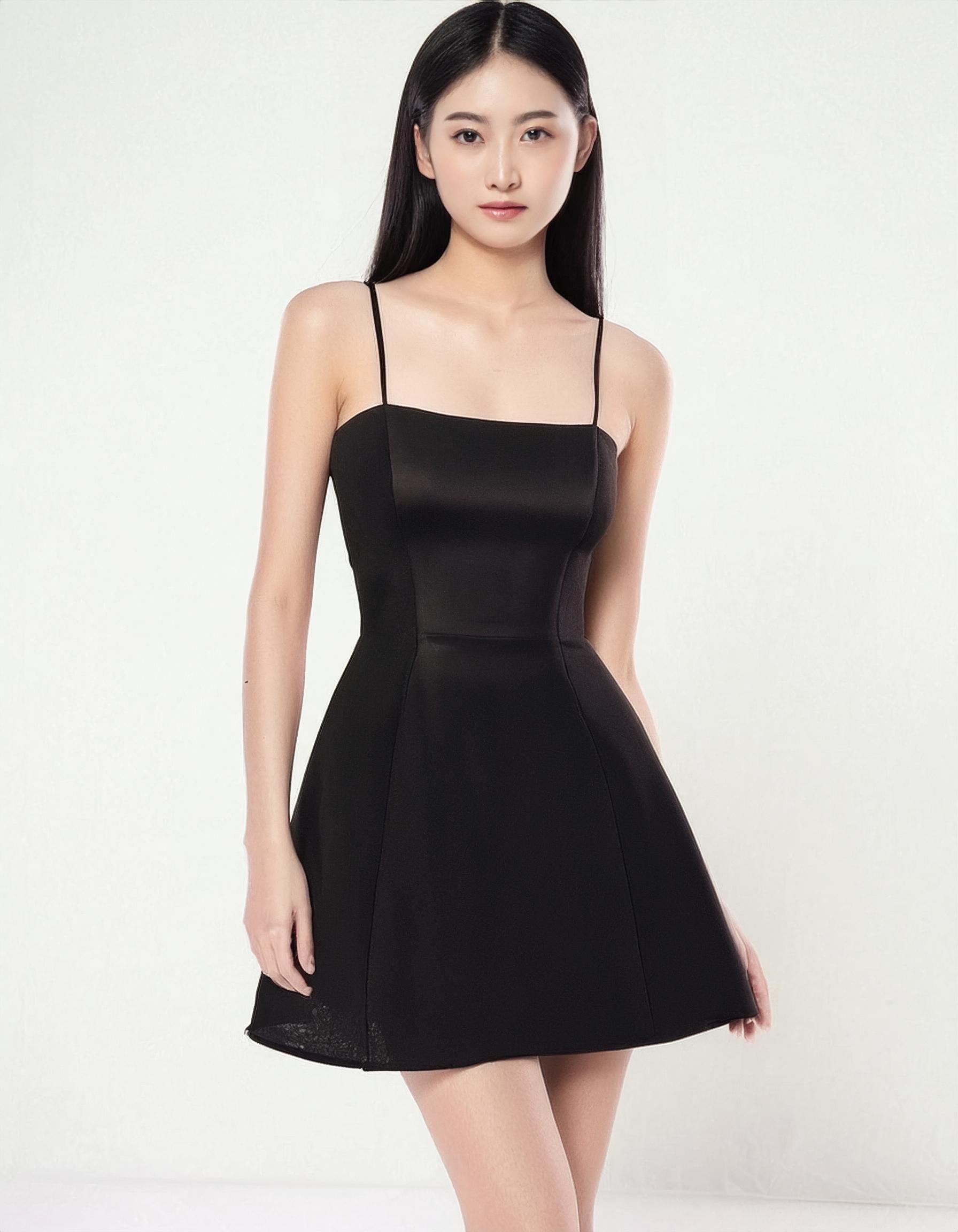 Black Strapless Fit & Flare Dress - Kala Wear A-line Dresses Black Strapless Fit & Flare Dress - Kala Wear A-line Dresses