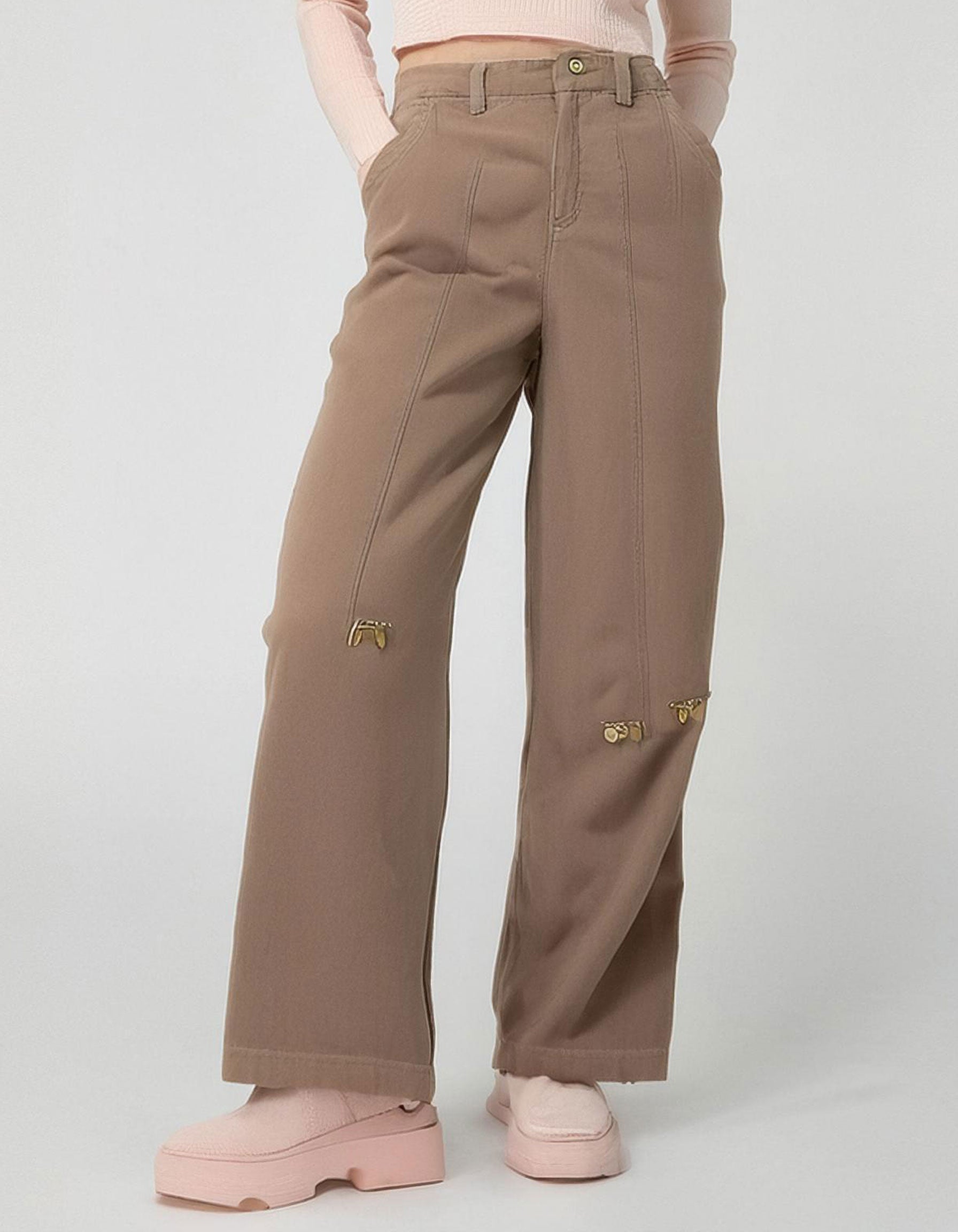 Beige Cargo Pants 2