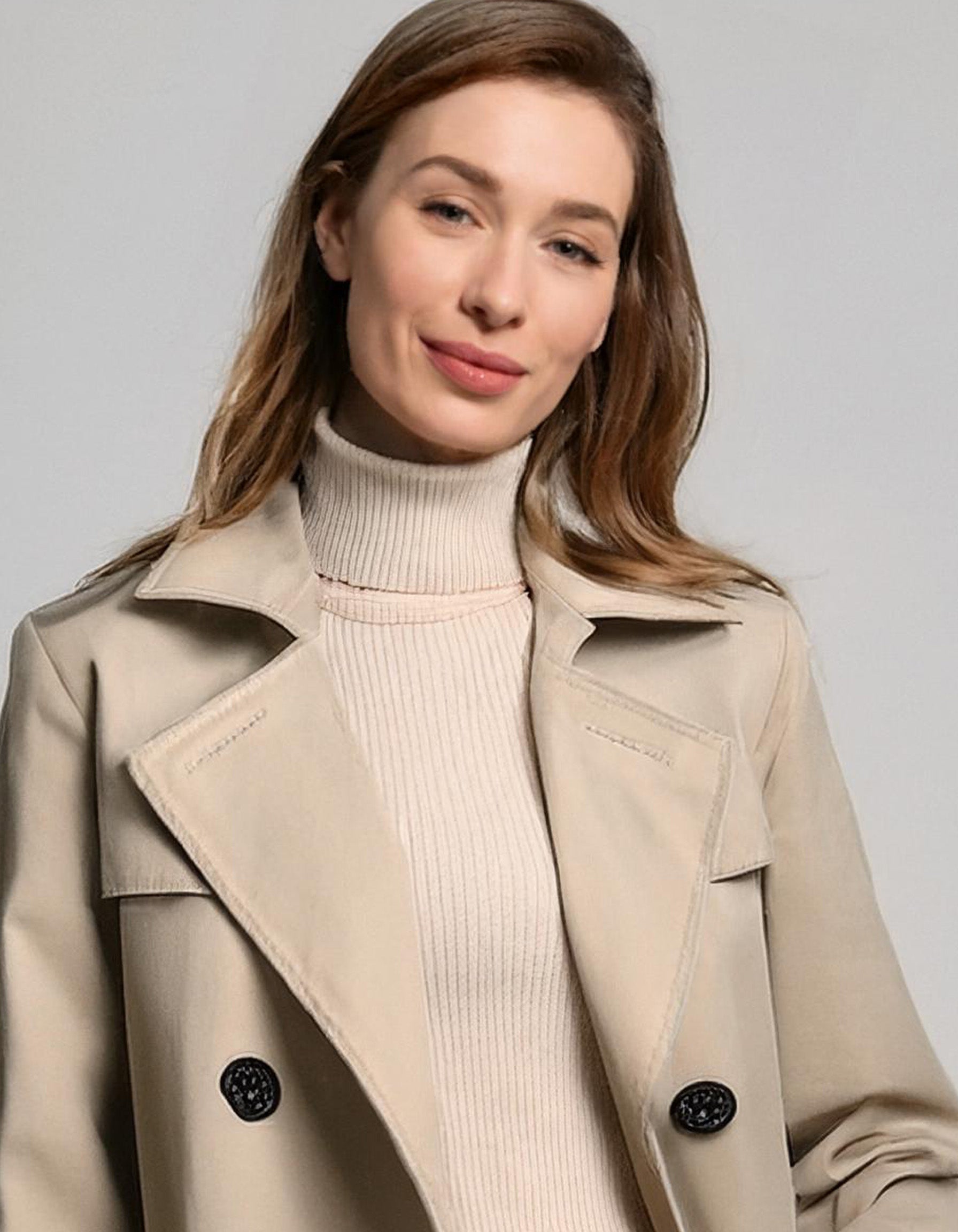 Beige Longline Trench Coats 4
