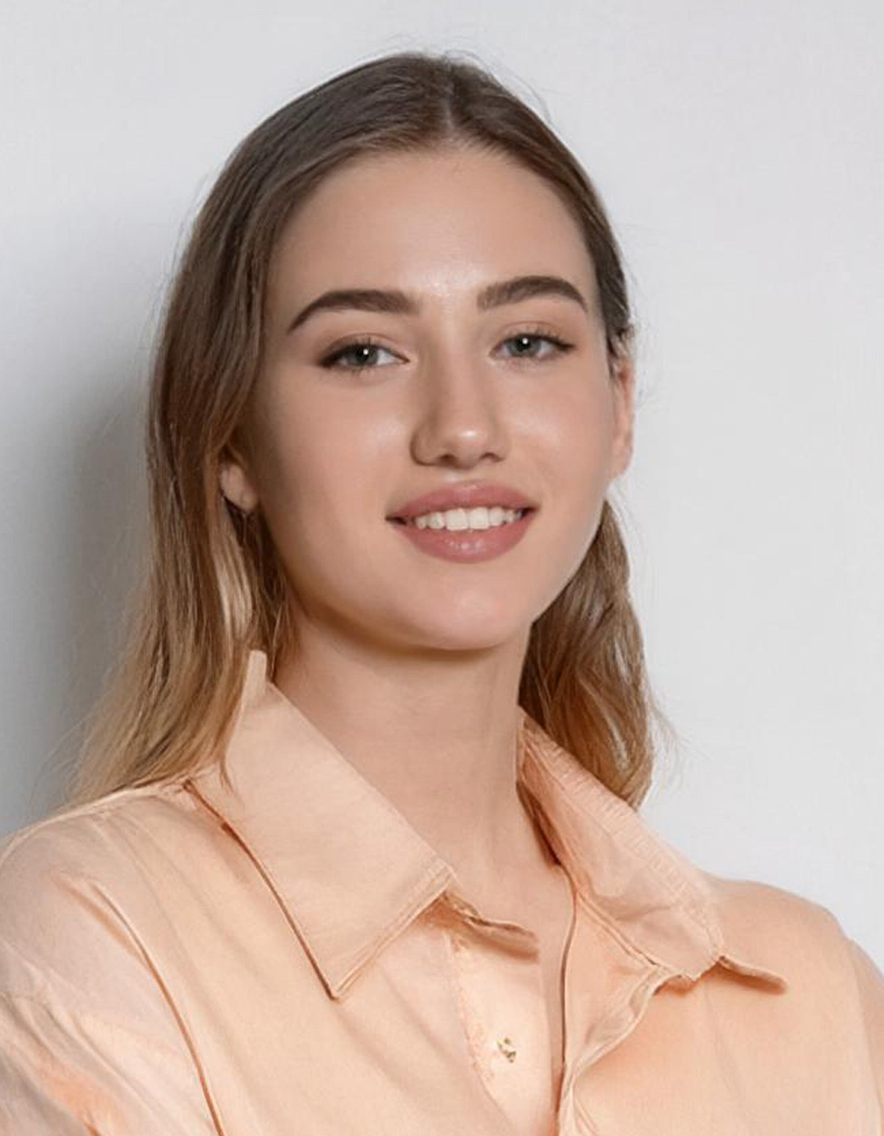 Beige Oversized Dress Shirt 4