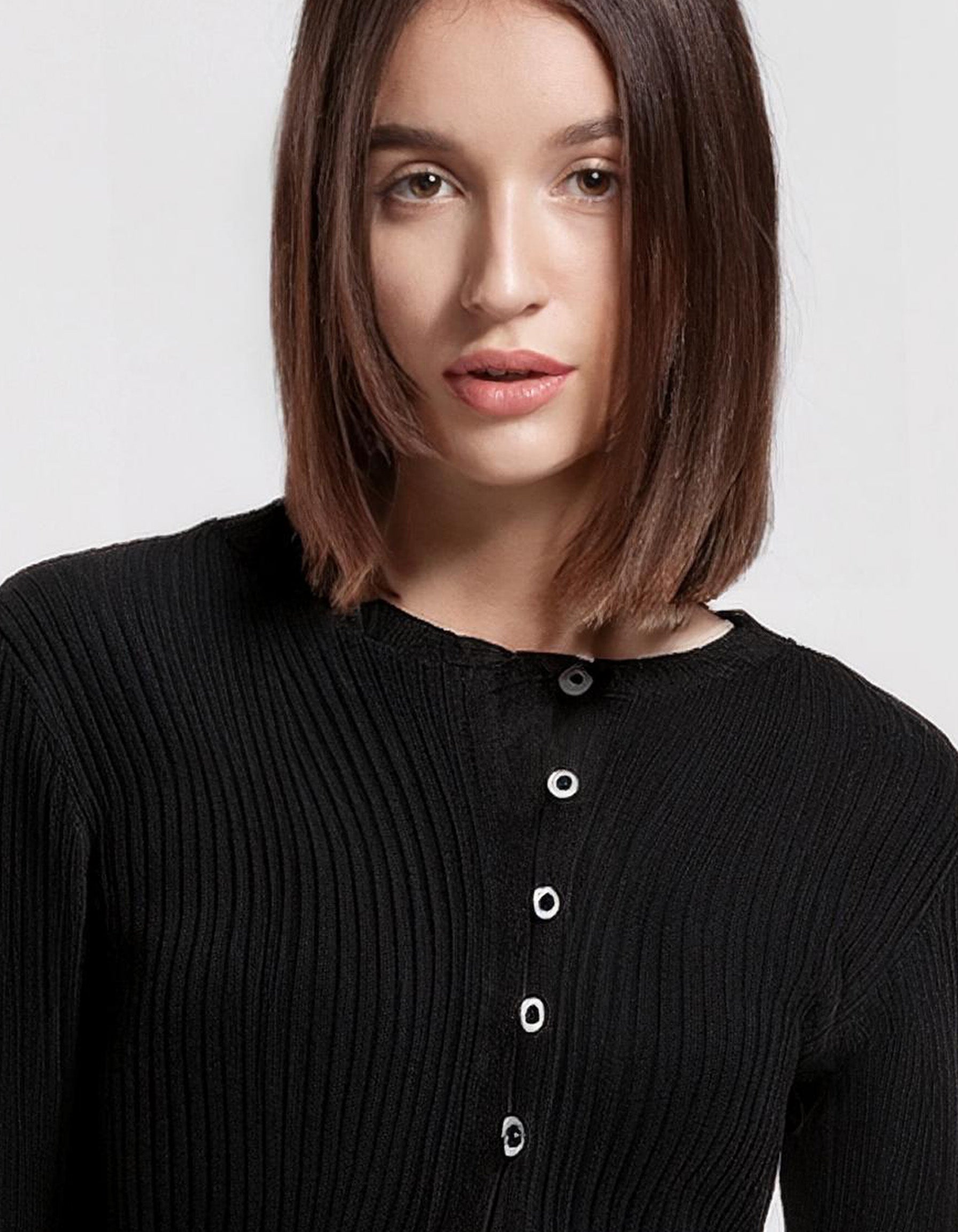 Black Cropped Cardigan 4