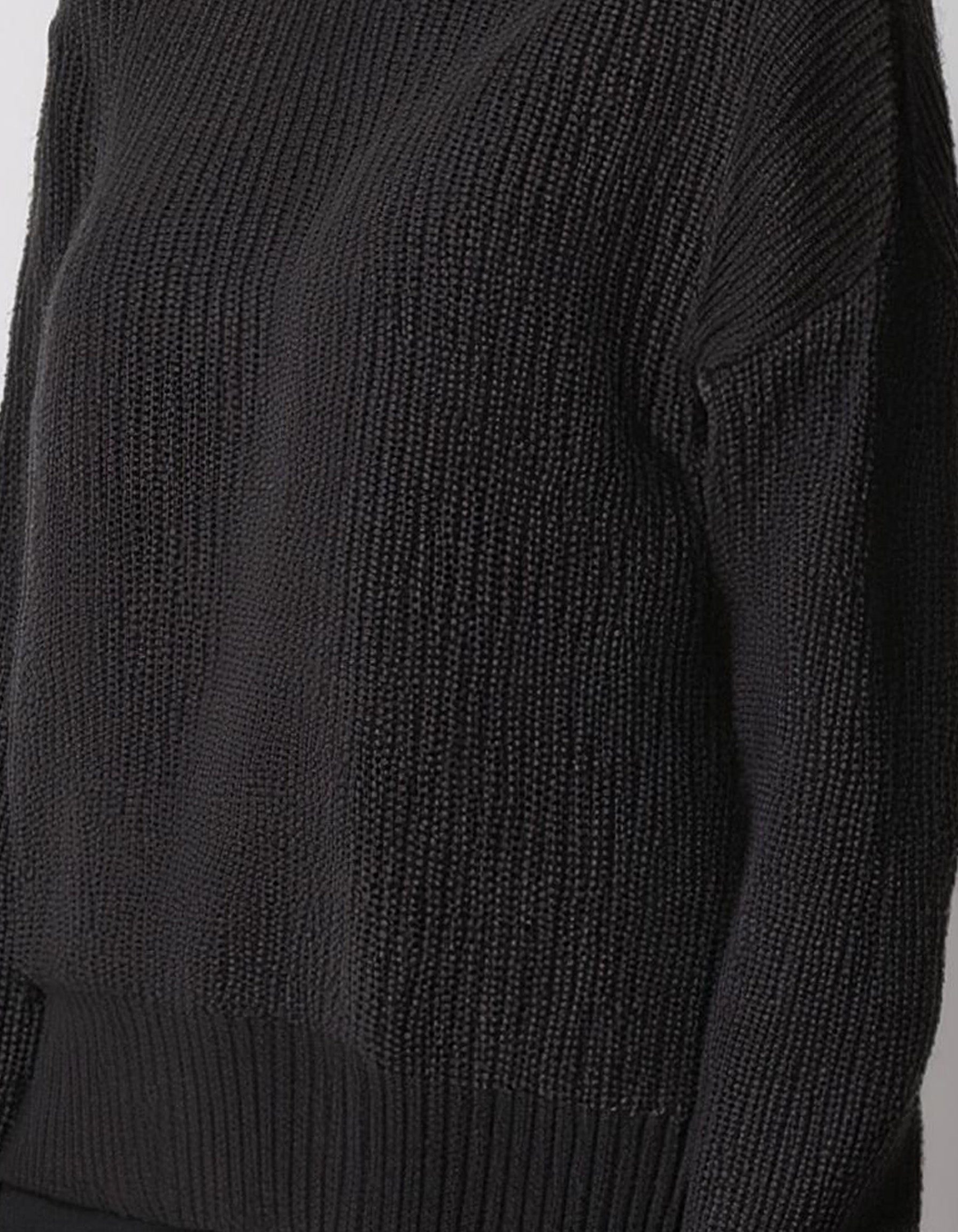 Black Relaxed Fit Turtleneck Pullover 3