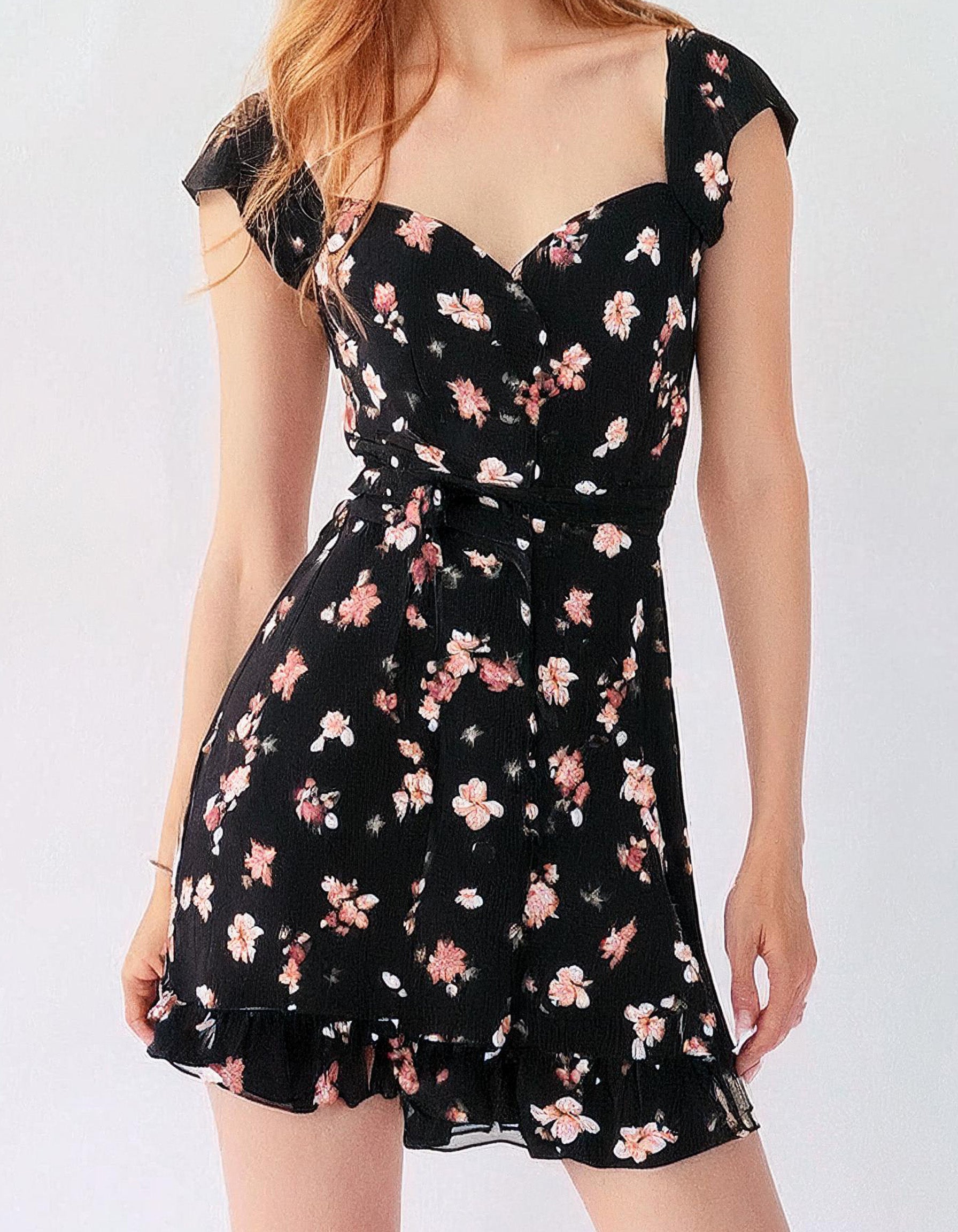 Black & White Polka Dot A-Line Dress 2