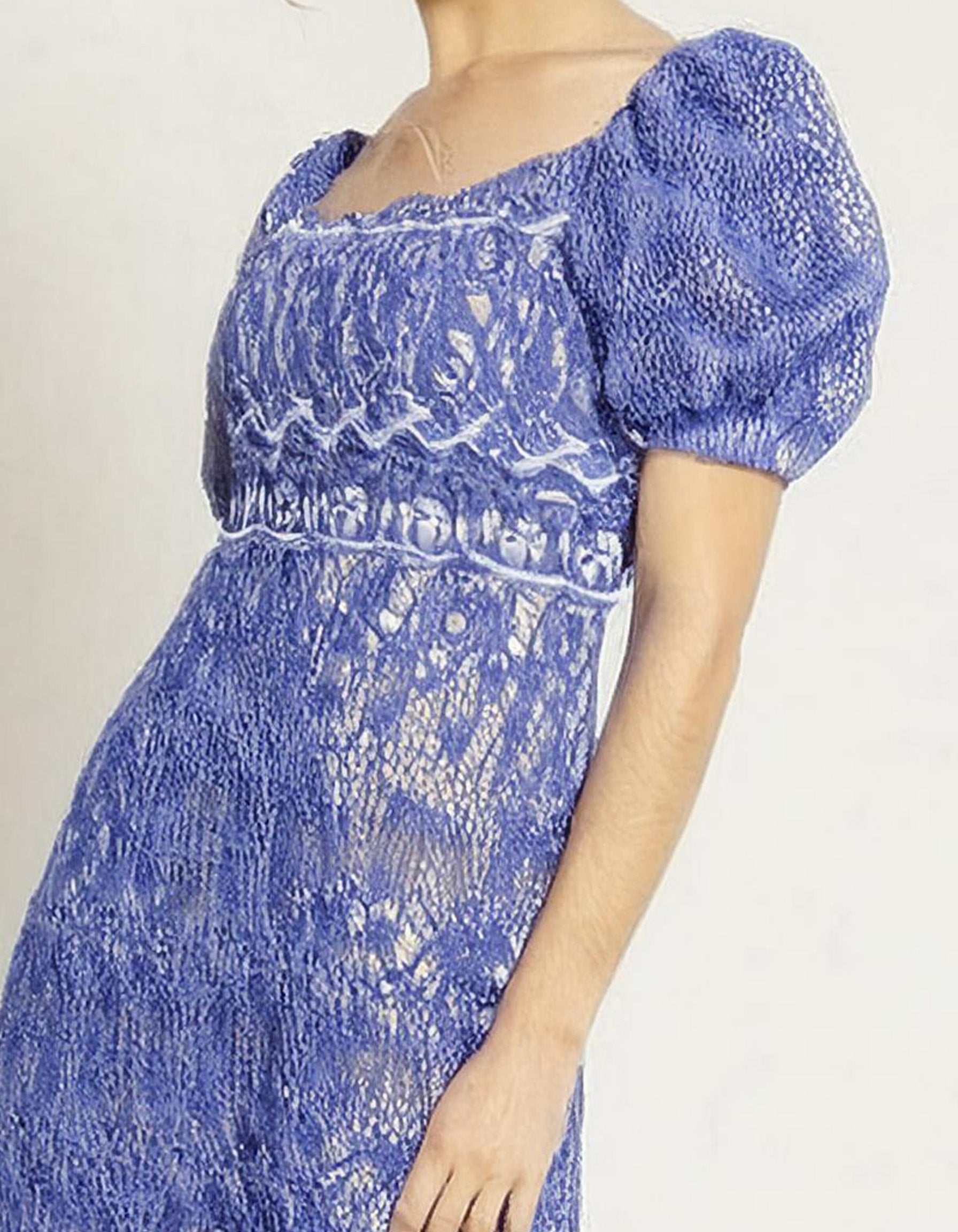 Blue Floral Button-Up Midi Dress 3