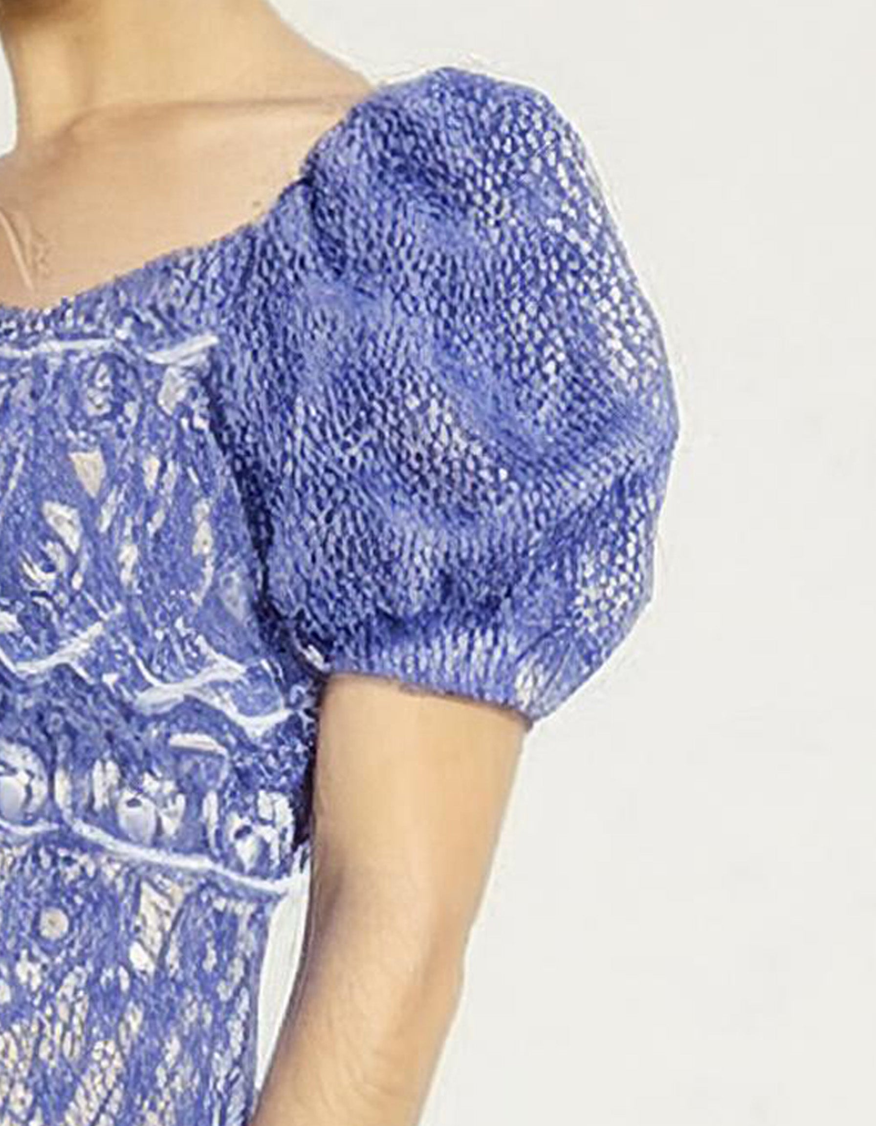 Blue Floral Button-Up Midi Dress 4