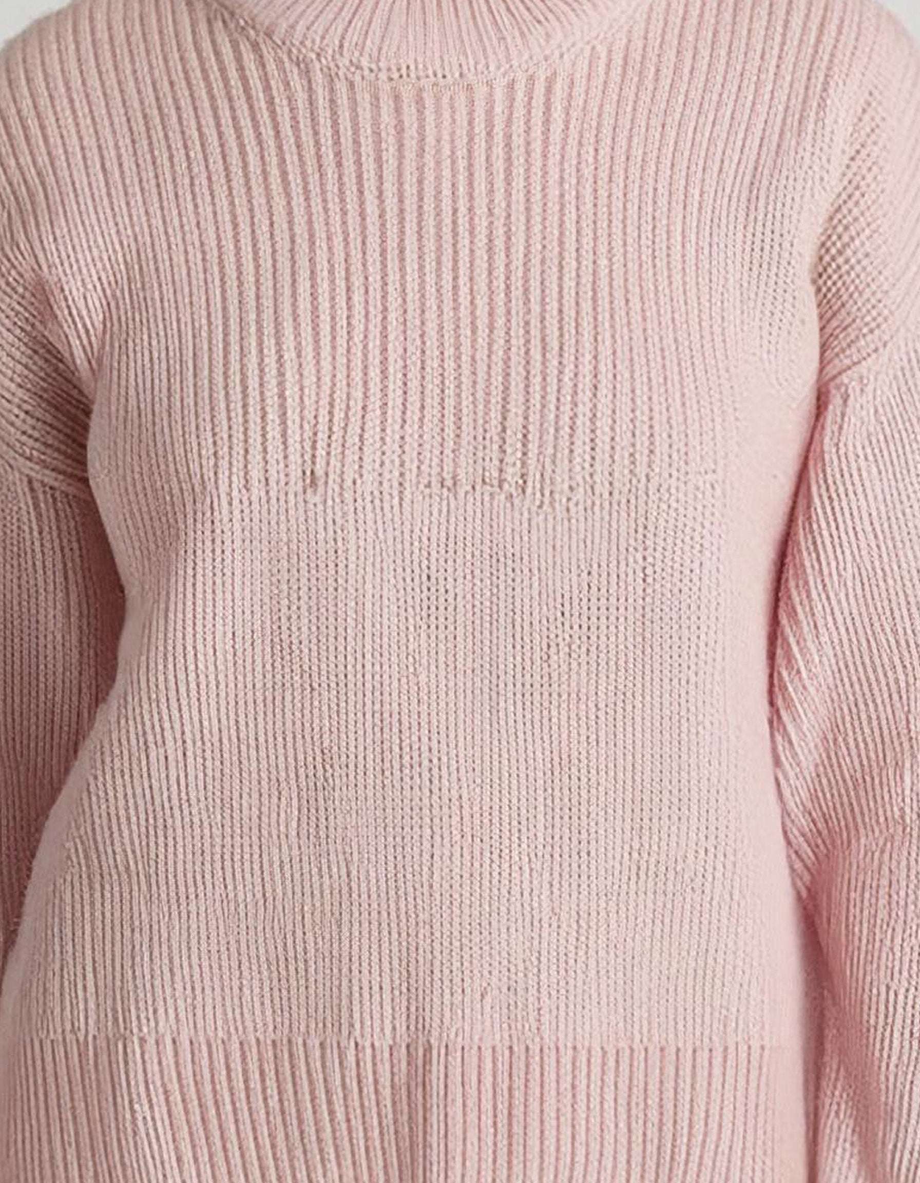 Blush Pink Crewneck Sweater 3