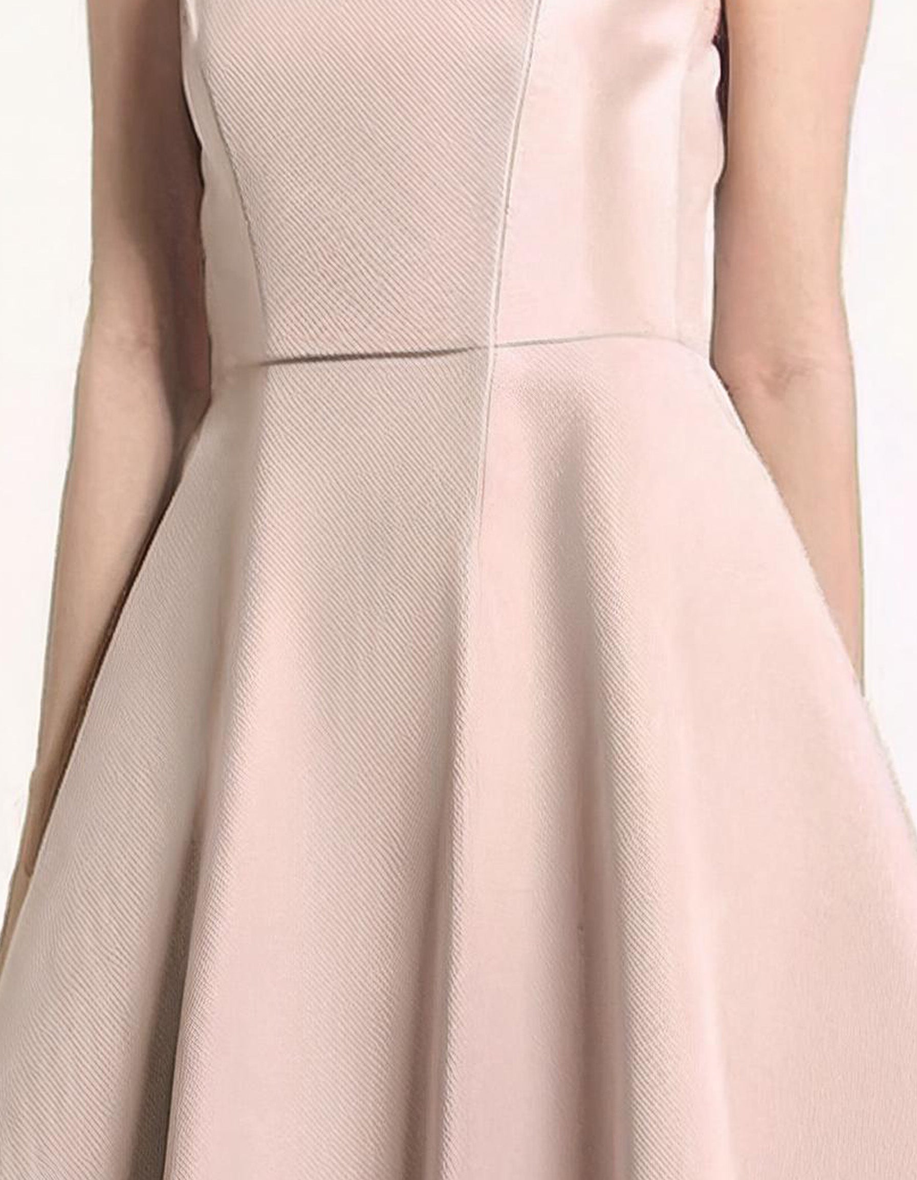 Blush Pink Fit & Flare A-Line Dress 3