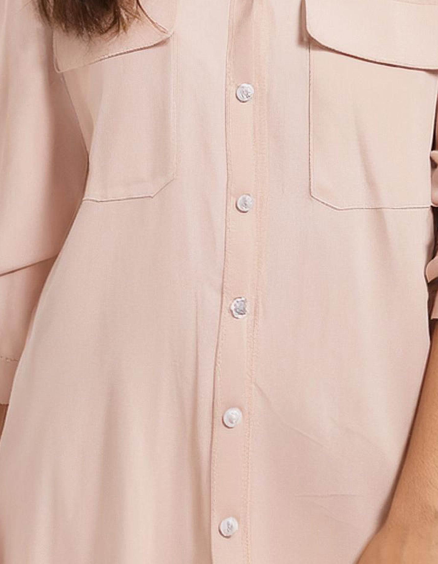 Blush Pink Shirt Dress 3