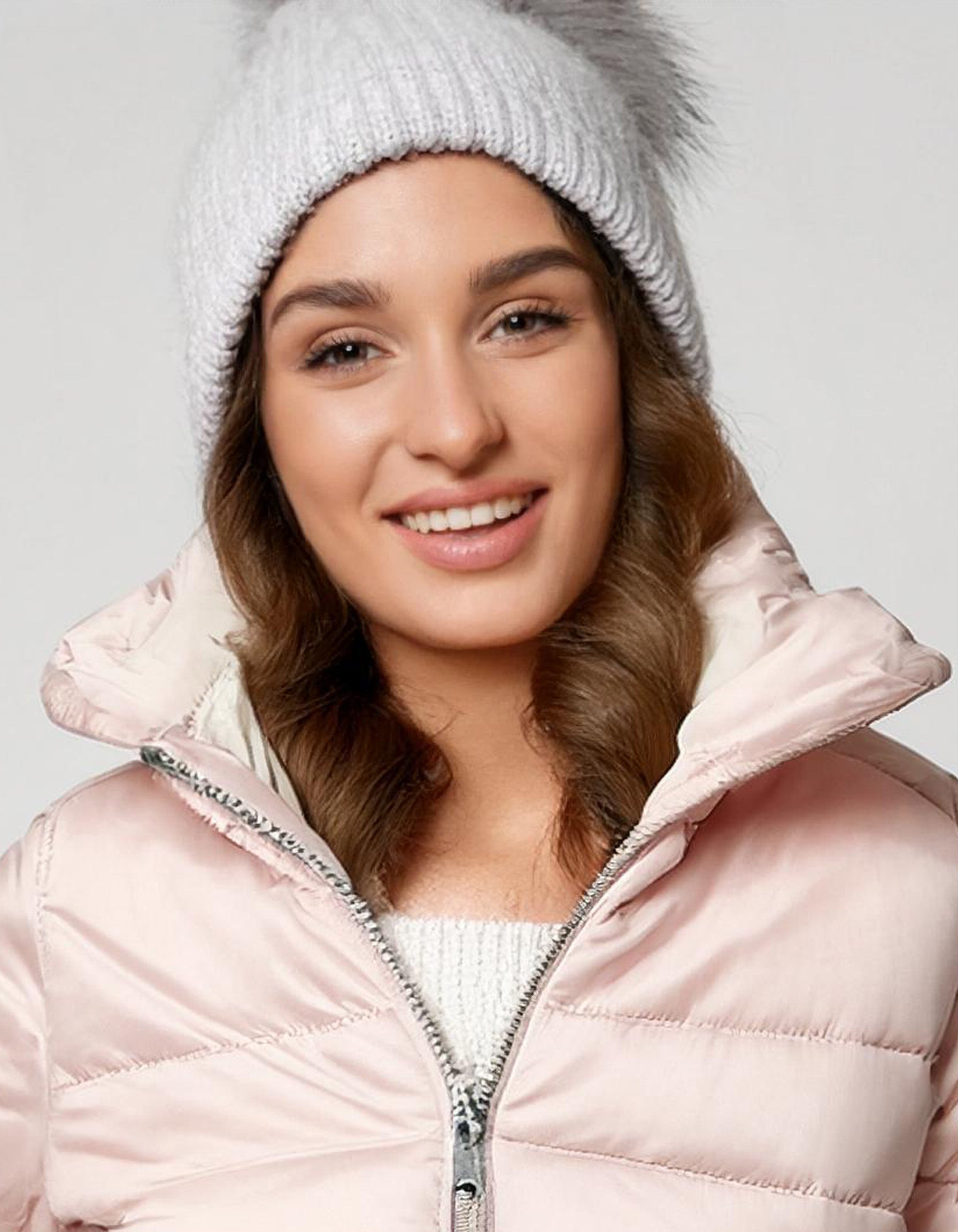 Blush Pink Short Puffer Jacket 4