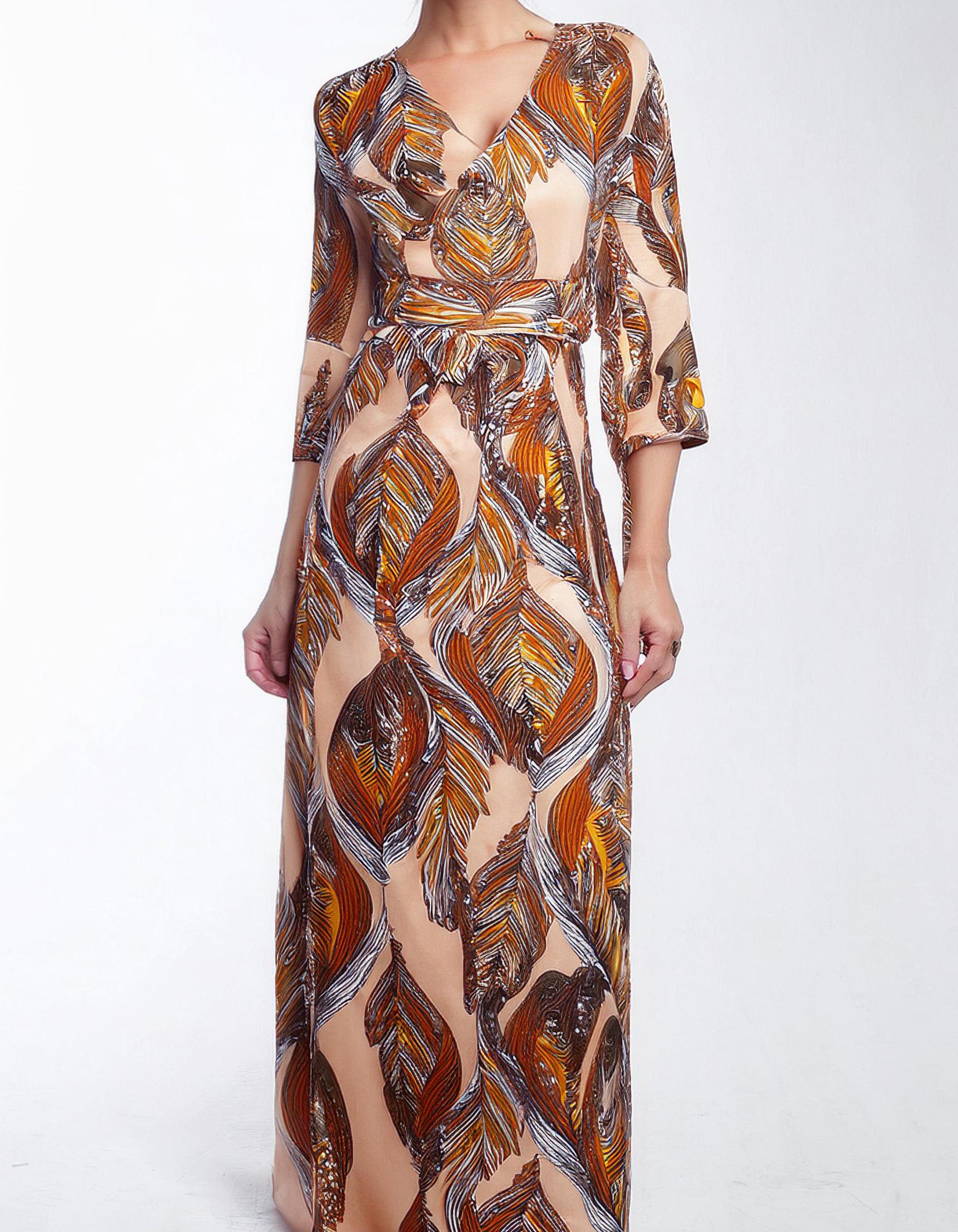 Bohemian Mosaic Maxi Dress 2