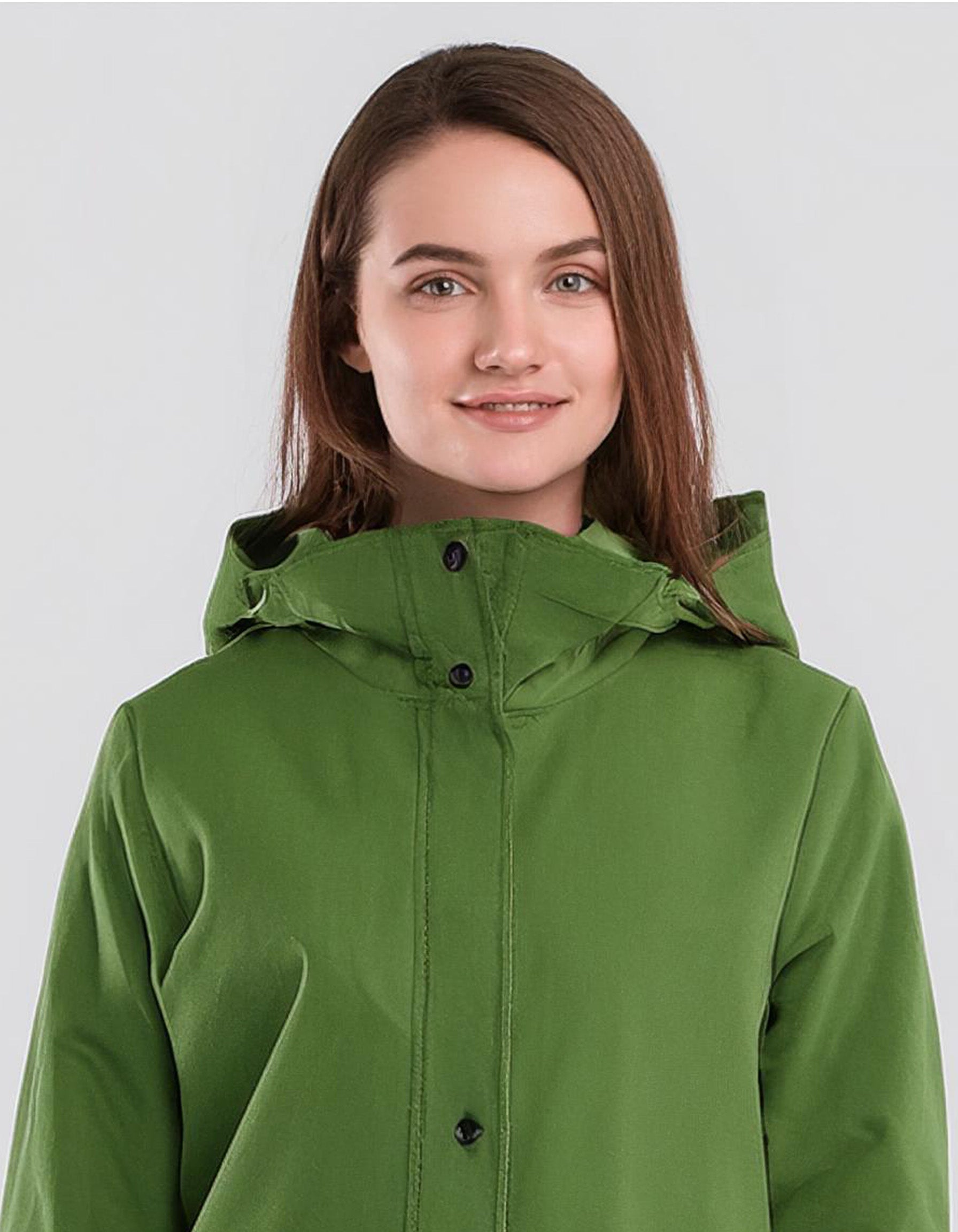 Bright Green Warm Winter Parka with Hood 4