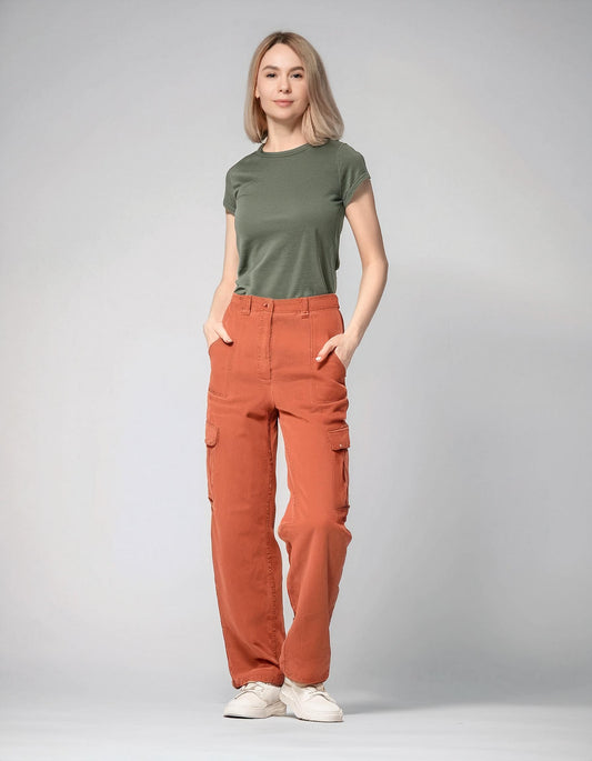 Bright Orange Cargo Pants