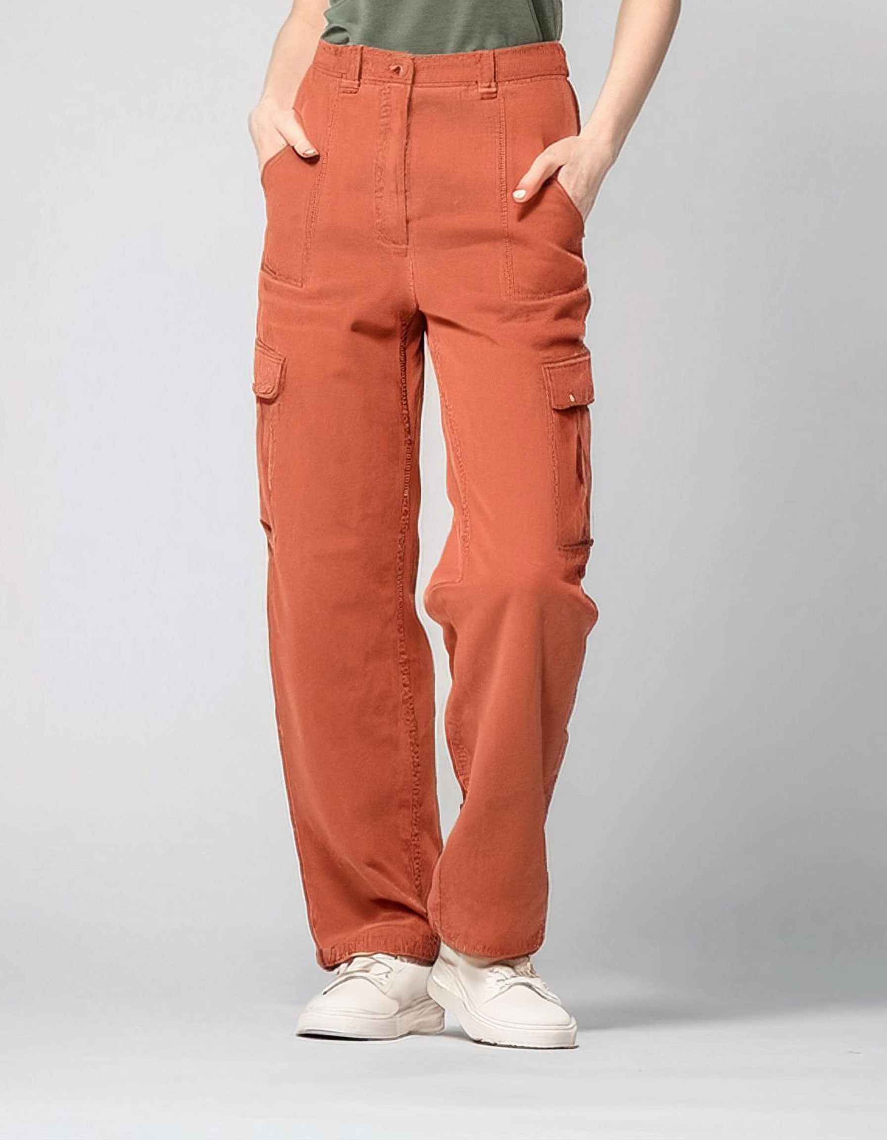 Bright Orange Cargo Pants 2