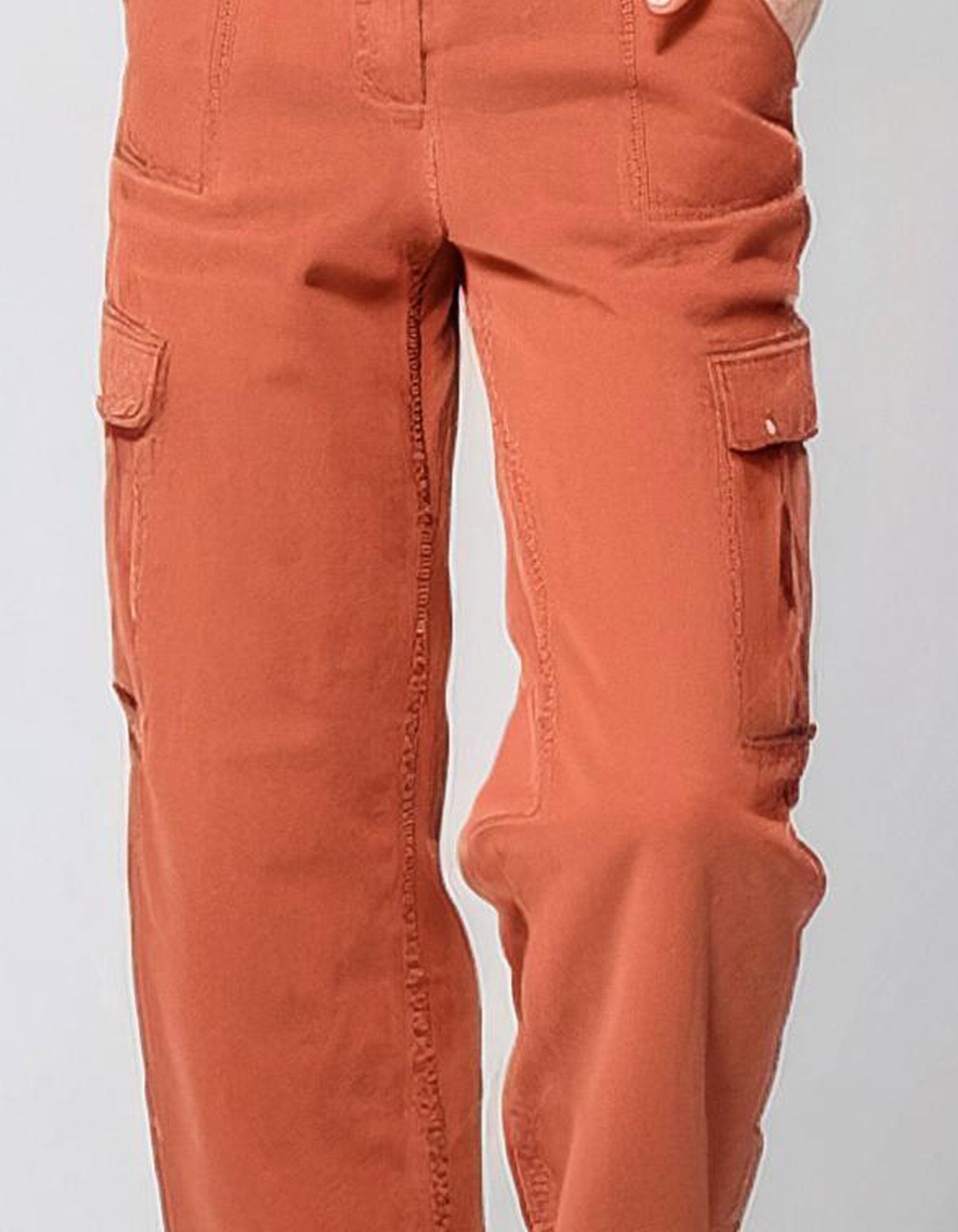 Bright Orange Cargo Pants 3