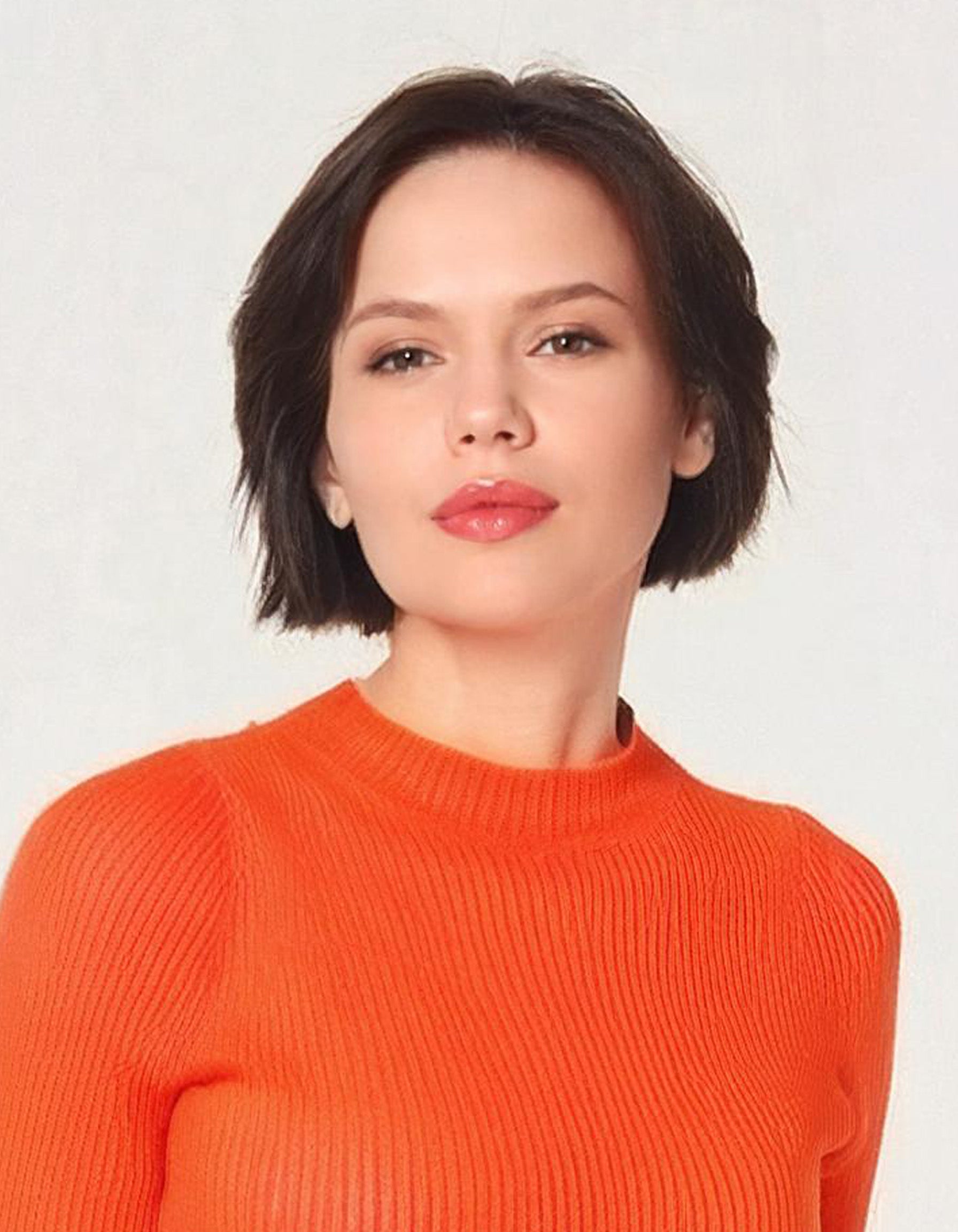 Bright Orange Crewneck Sweater 4