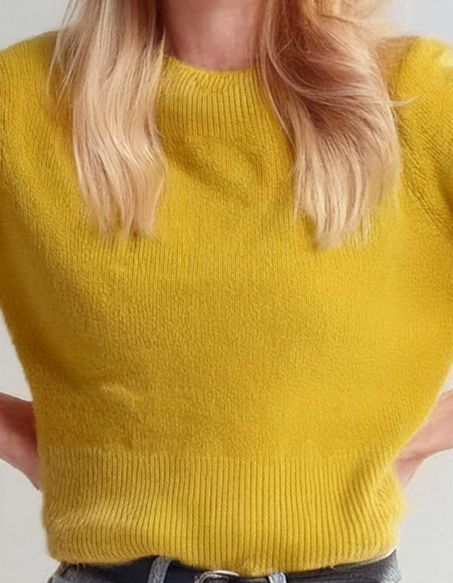 Bright Yellow Crewneck Sweater 3
