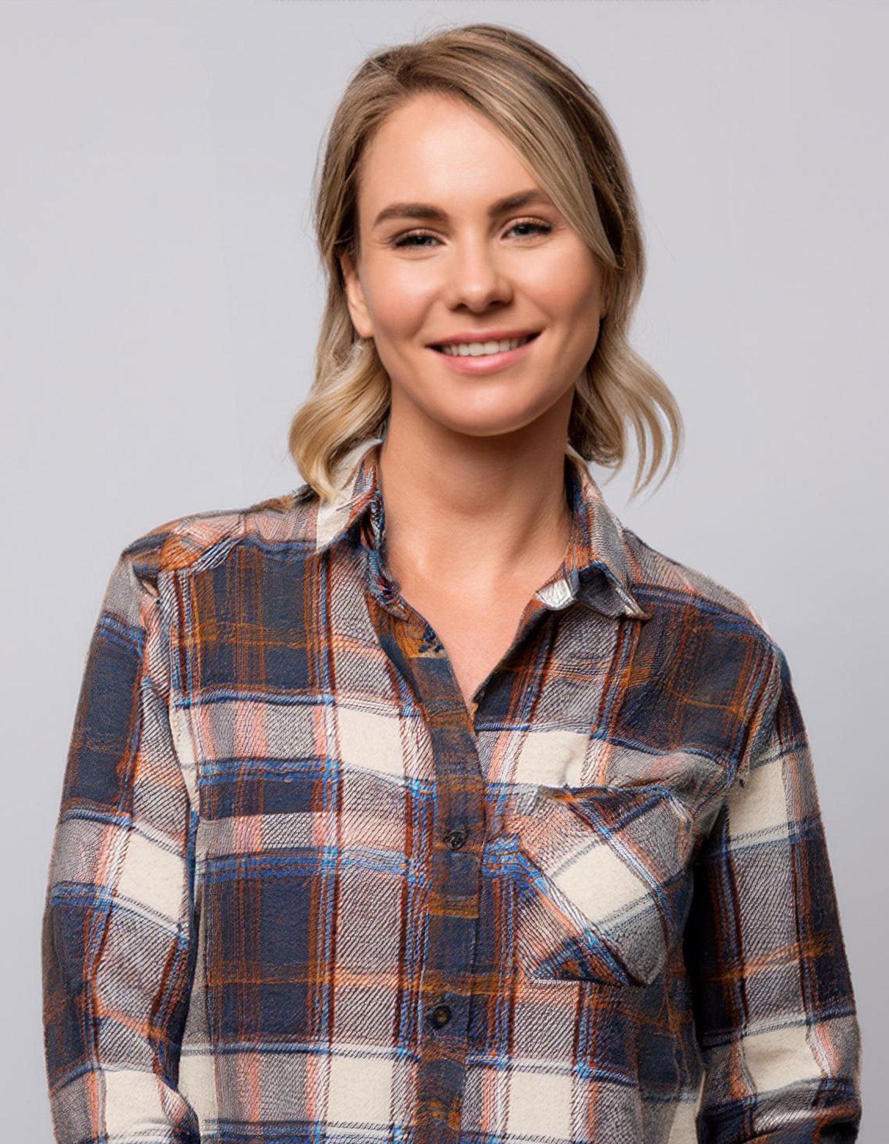 Brown Autumn Check Flannel Shirt 3