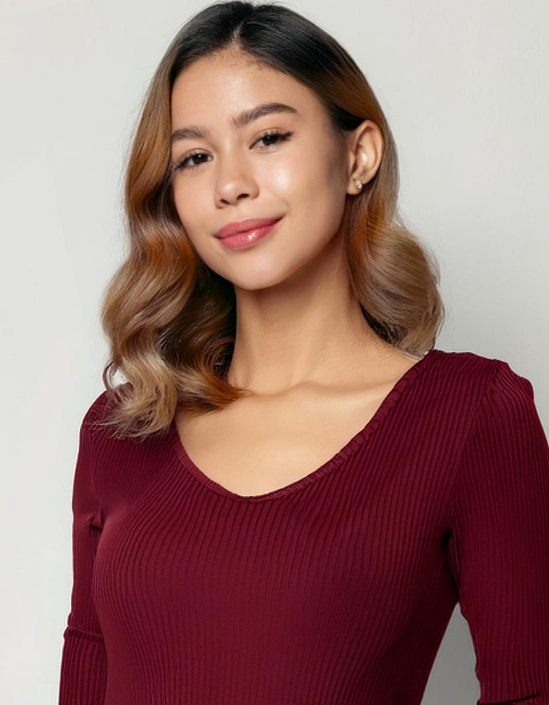 Burgundy Elegance Bodycon Dress 4