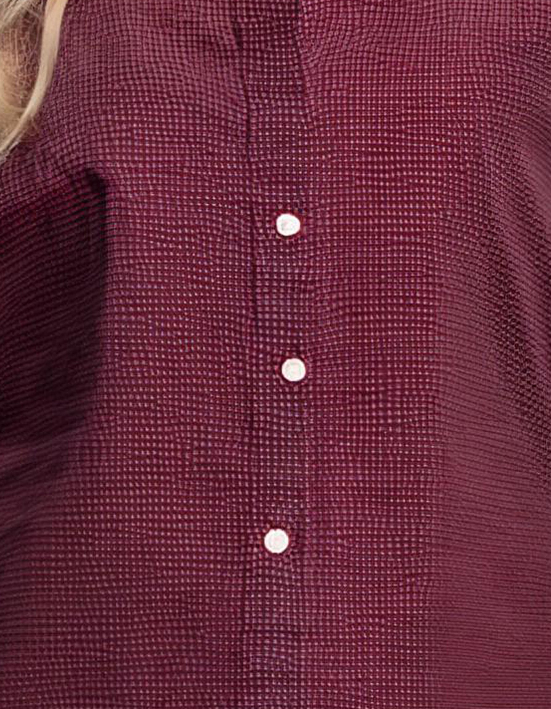 Burgundy Long Sleeve Dress Shirt 3