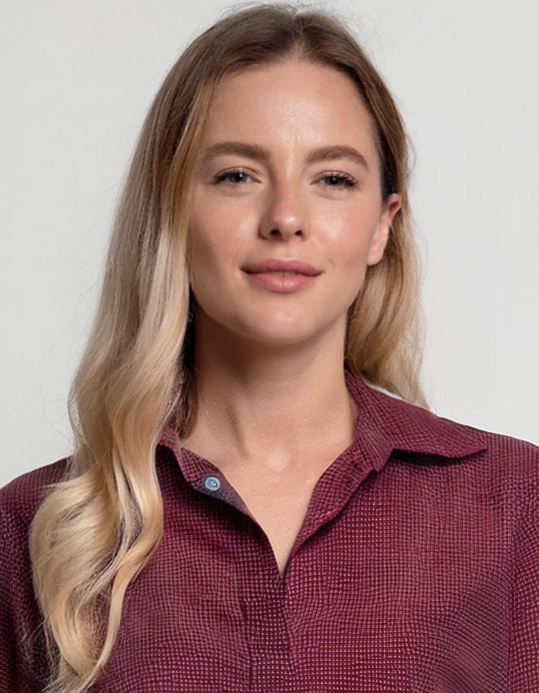 Burgundy Long Sleeve Dress Shirt 4