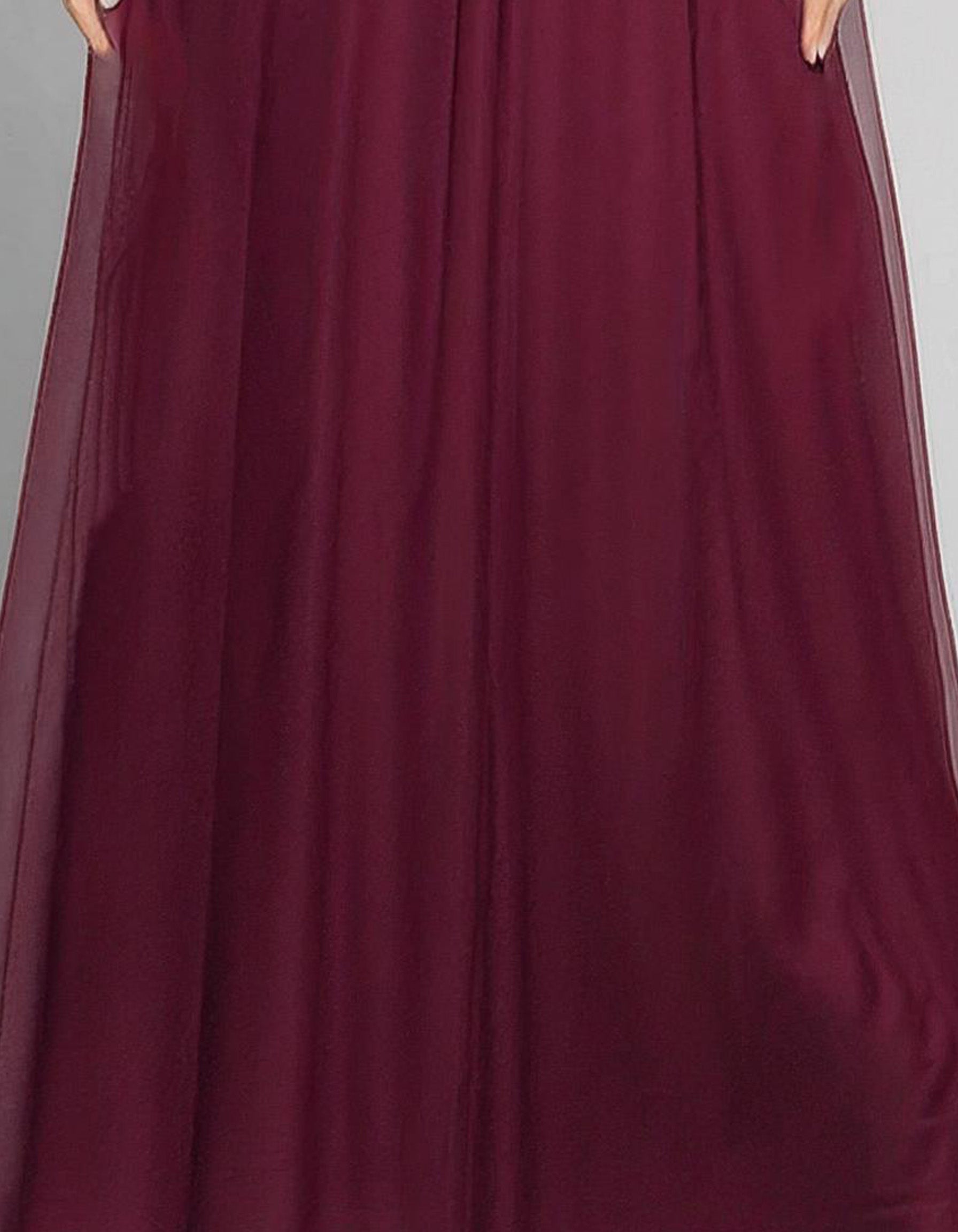 Burgundy Radiance Evening Gown 3