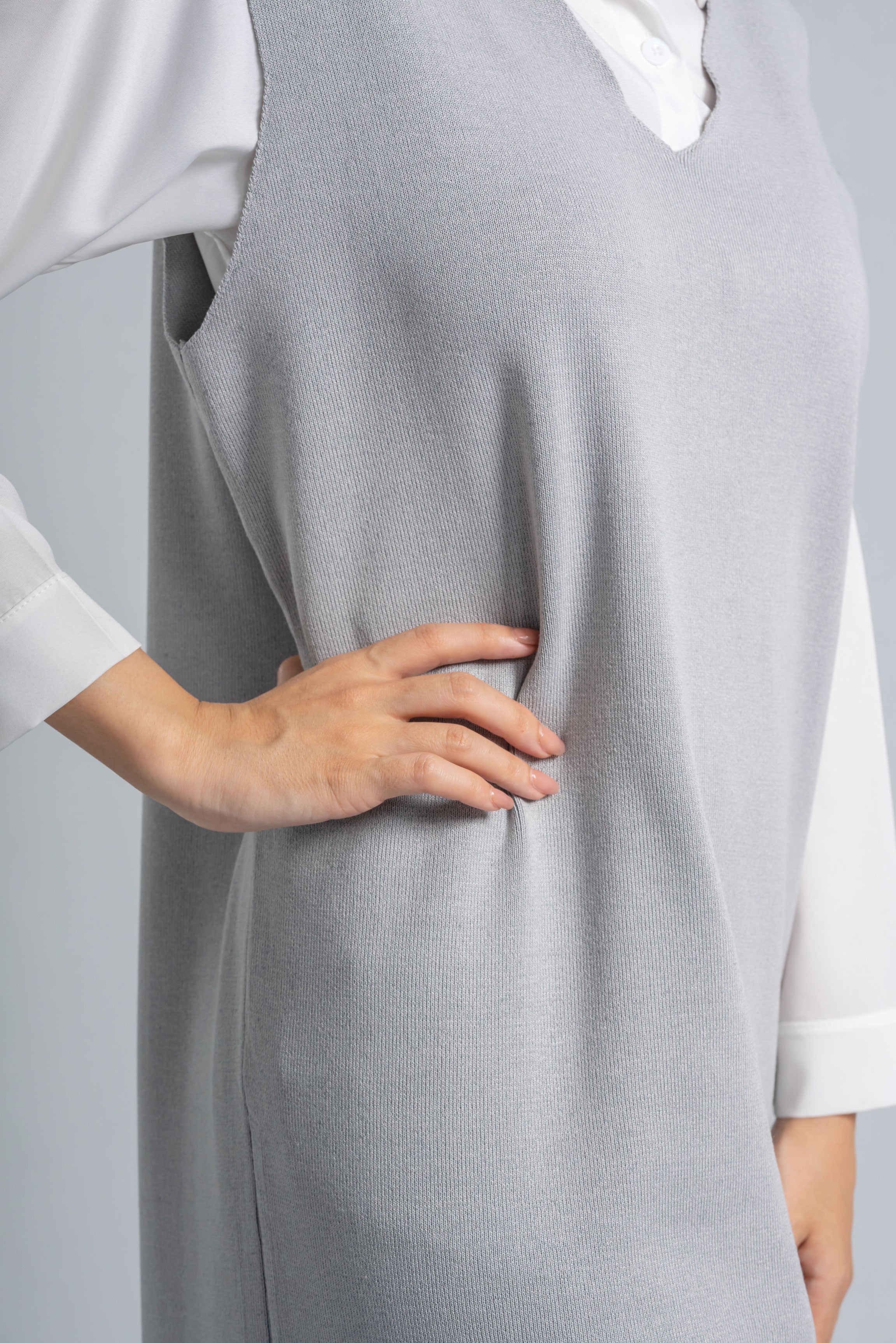 MIDI Knit Dress & Shirt | Matching Set