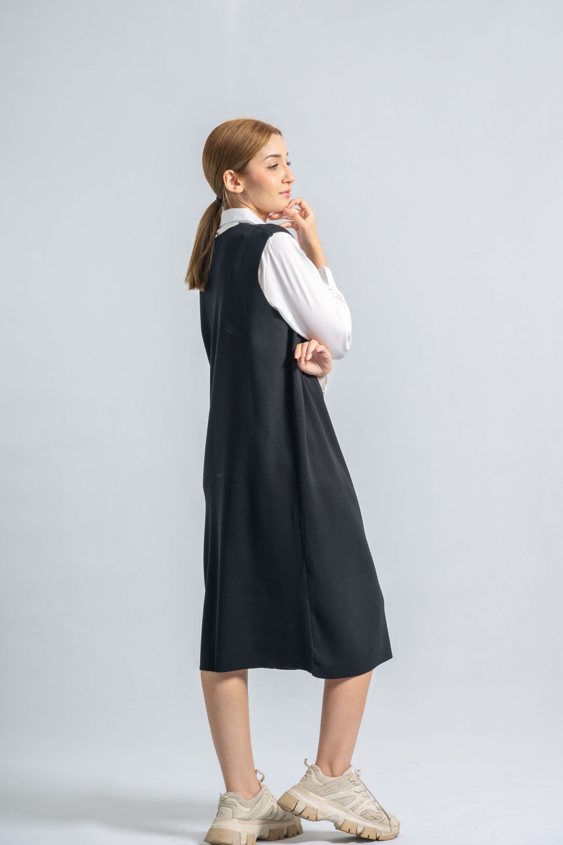 MIDI Knit Dress & Shirt | Matching Set