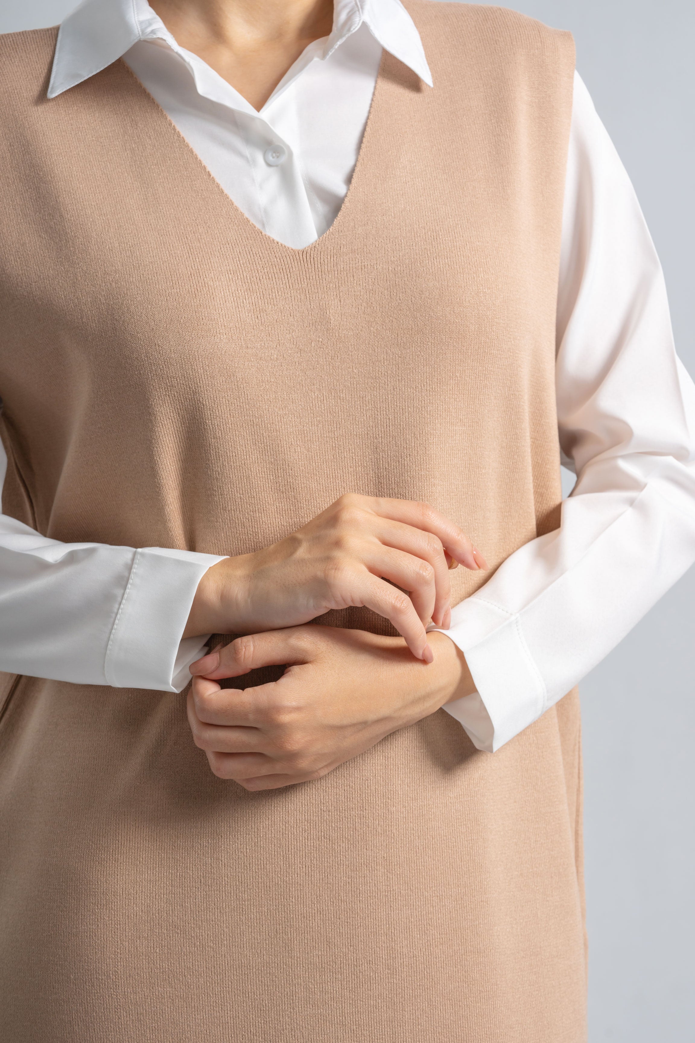 MIDI Knit Dress & Shirt | Matching Set