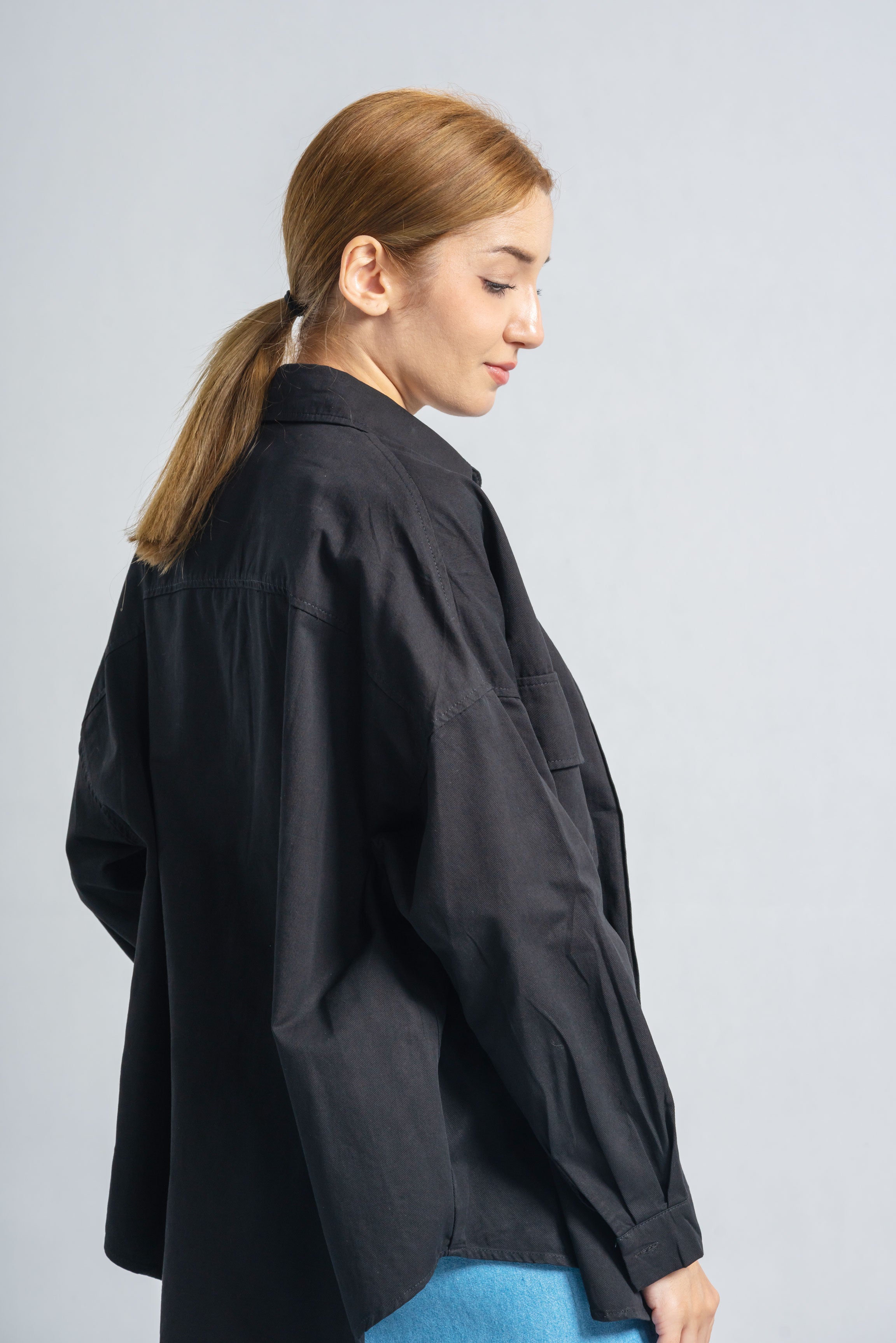 Oversized Overshirt With Pockets