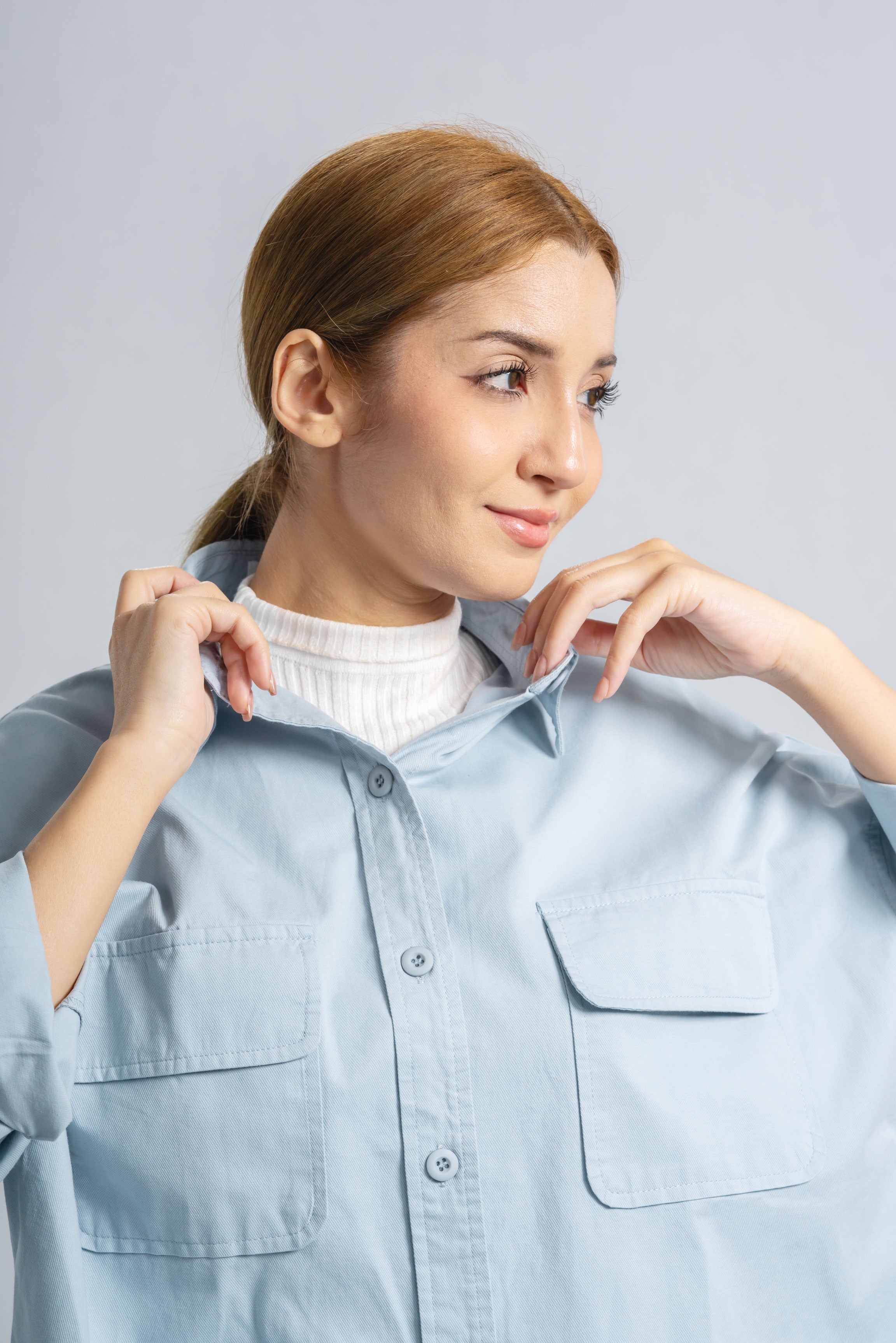 Oversized Overshirt With Pockets