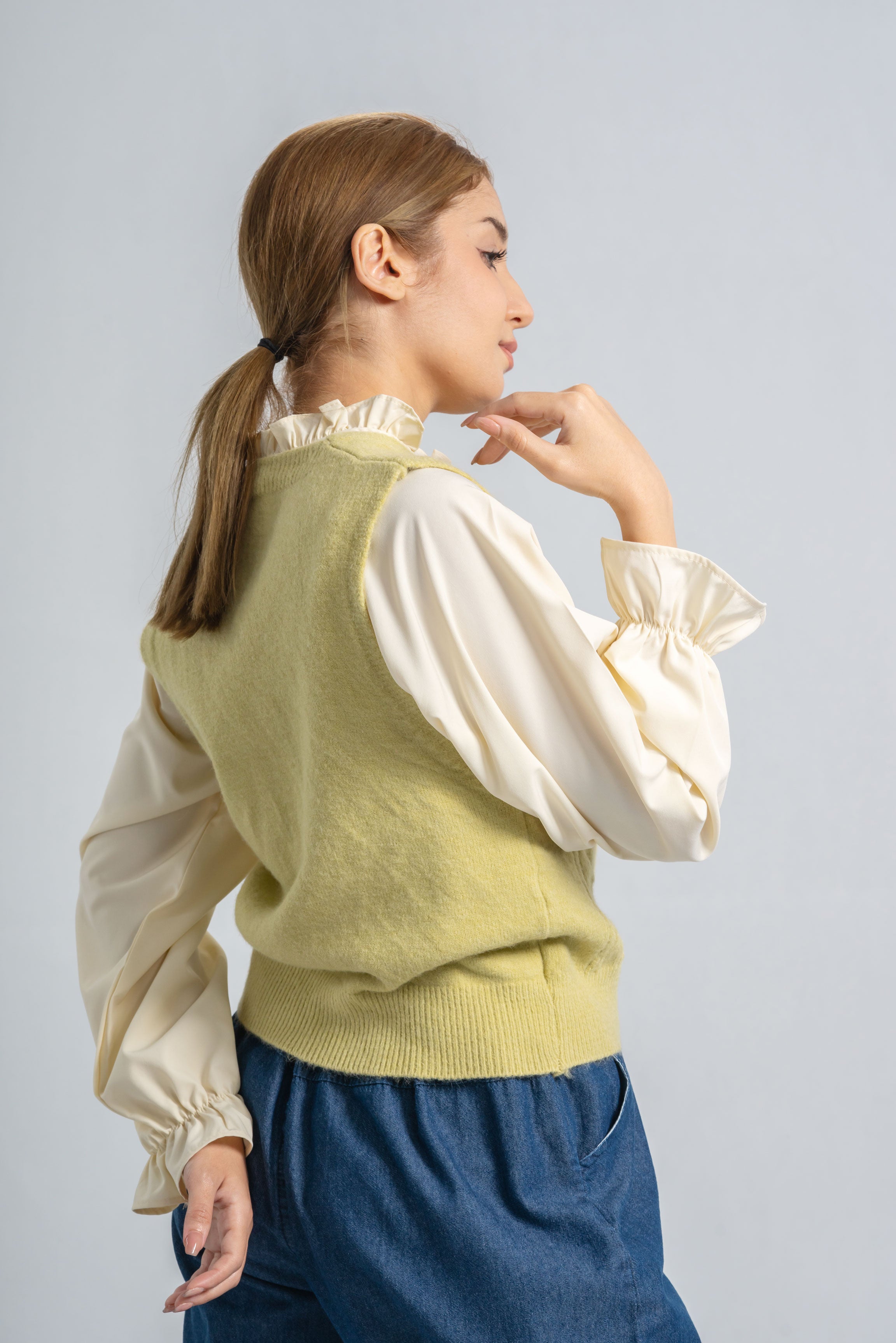 Floral Vest & Matching Blouse | Matching Set