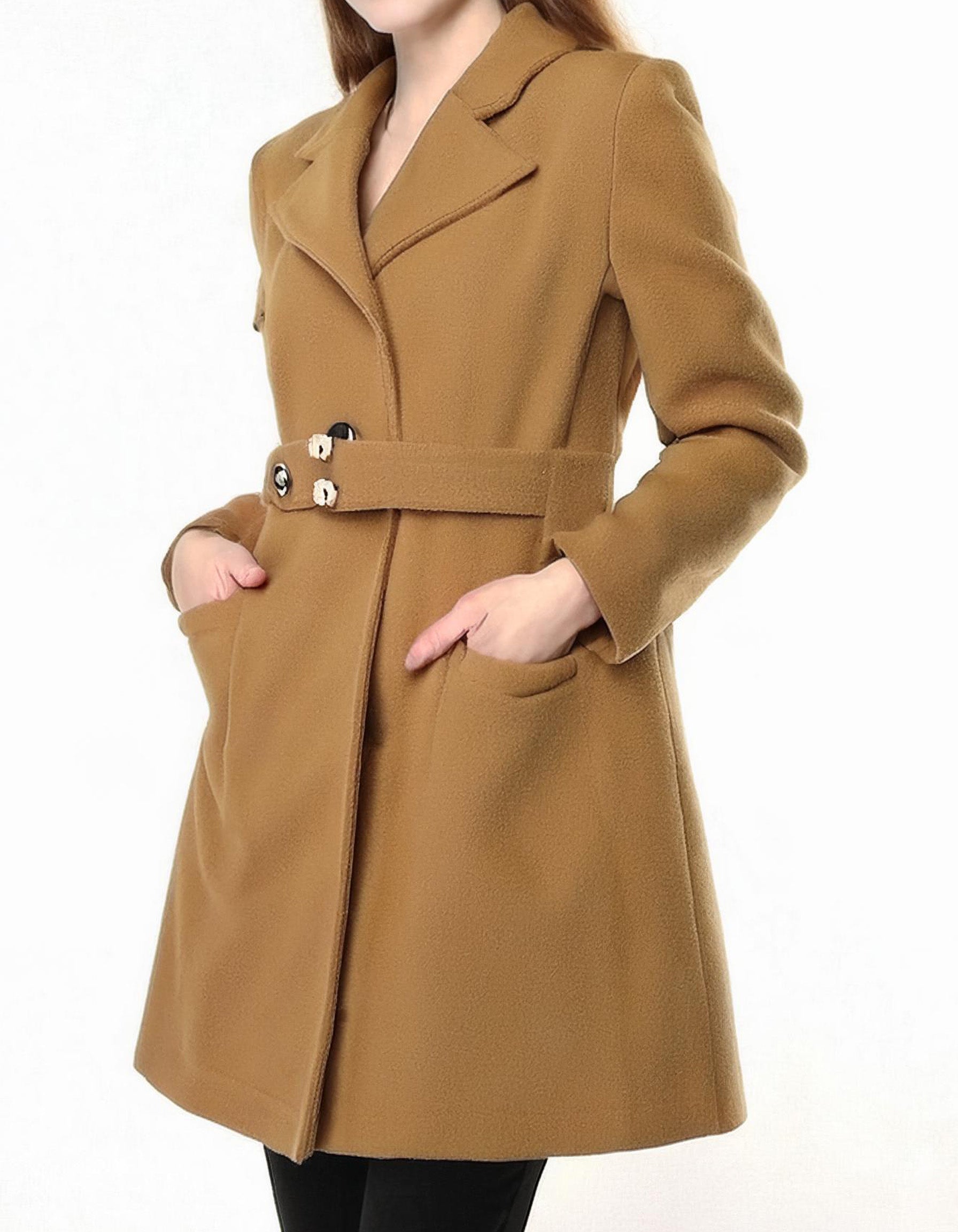 Caramel Comfort Peacoat 2