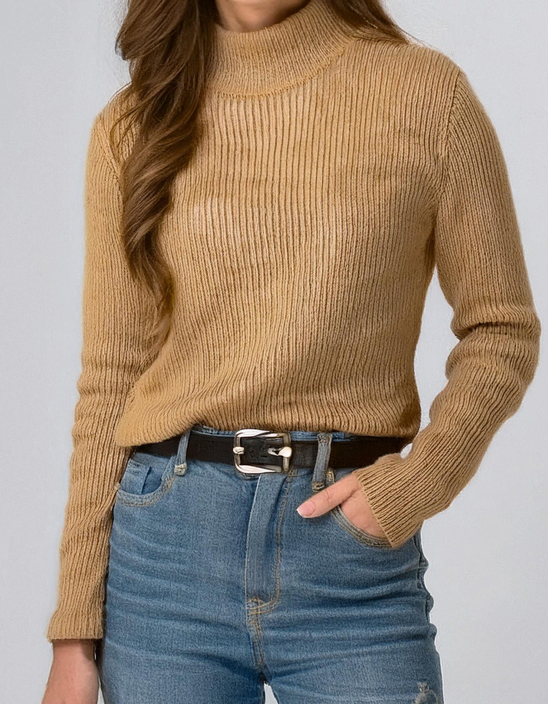 Caramel Crewneck Sweater 2