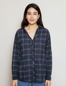 Charcoal Crosshatch Flannel Shirt