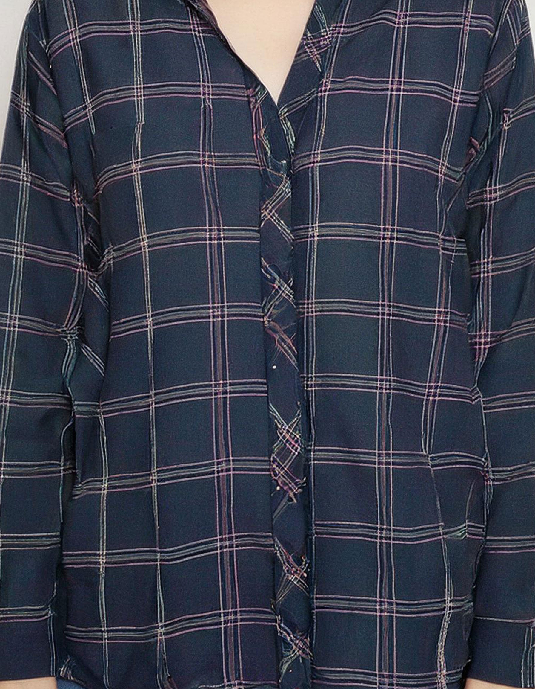 Charcoal Crosshatch Flannel Shirt 4