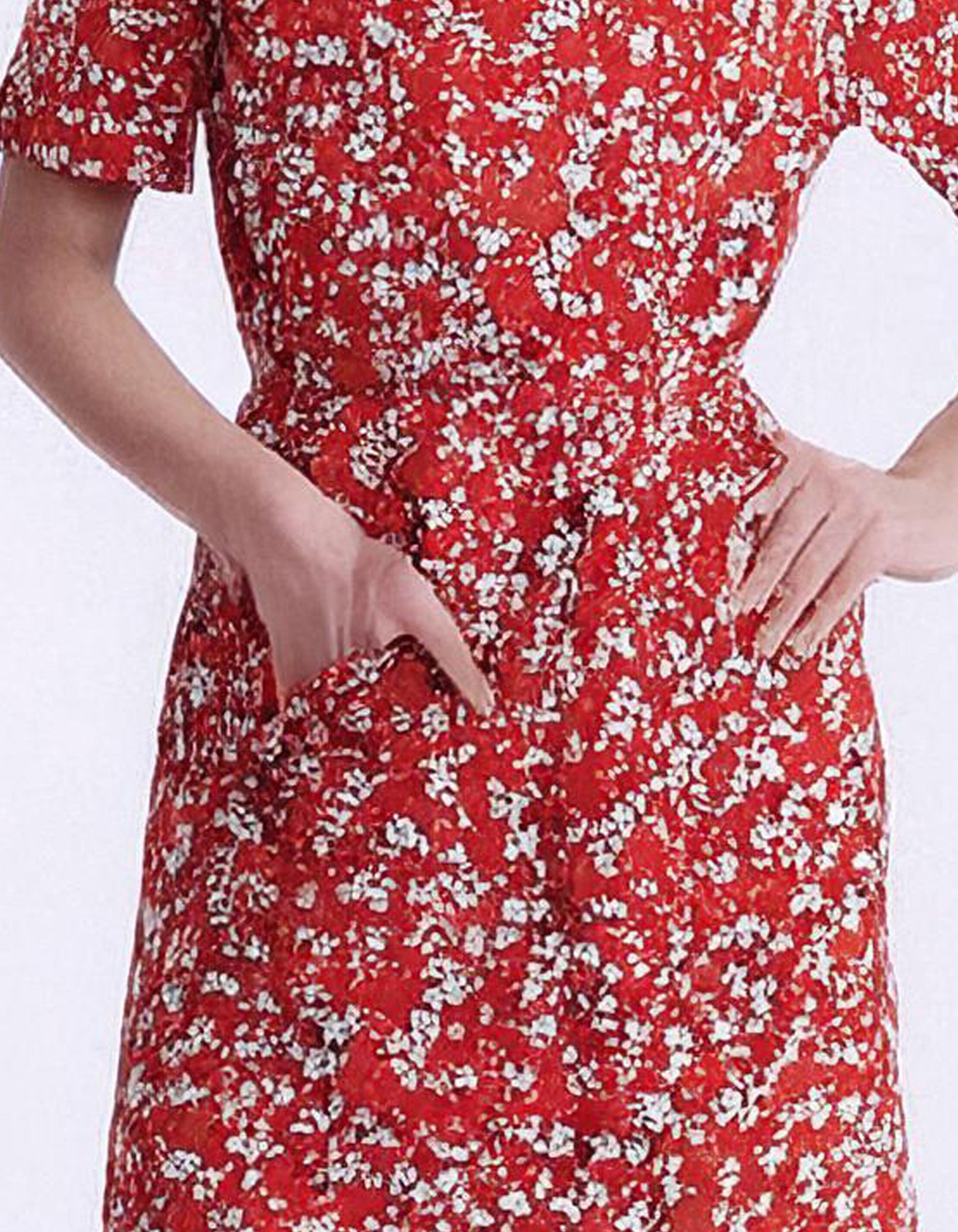 Cherry Blossom Print Wrap Dress 3