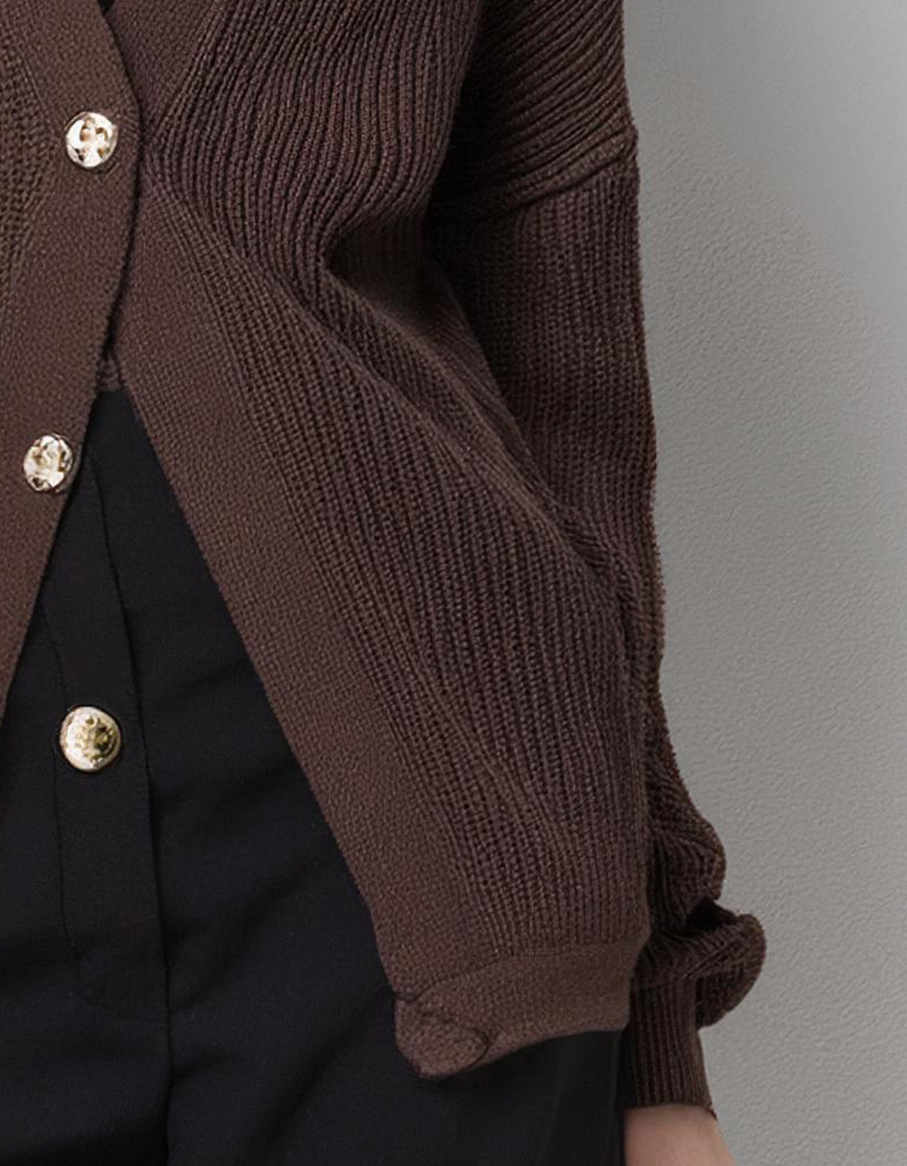 Chocolate Brown Long Cardigan 3