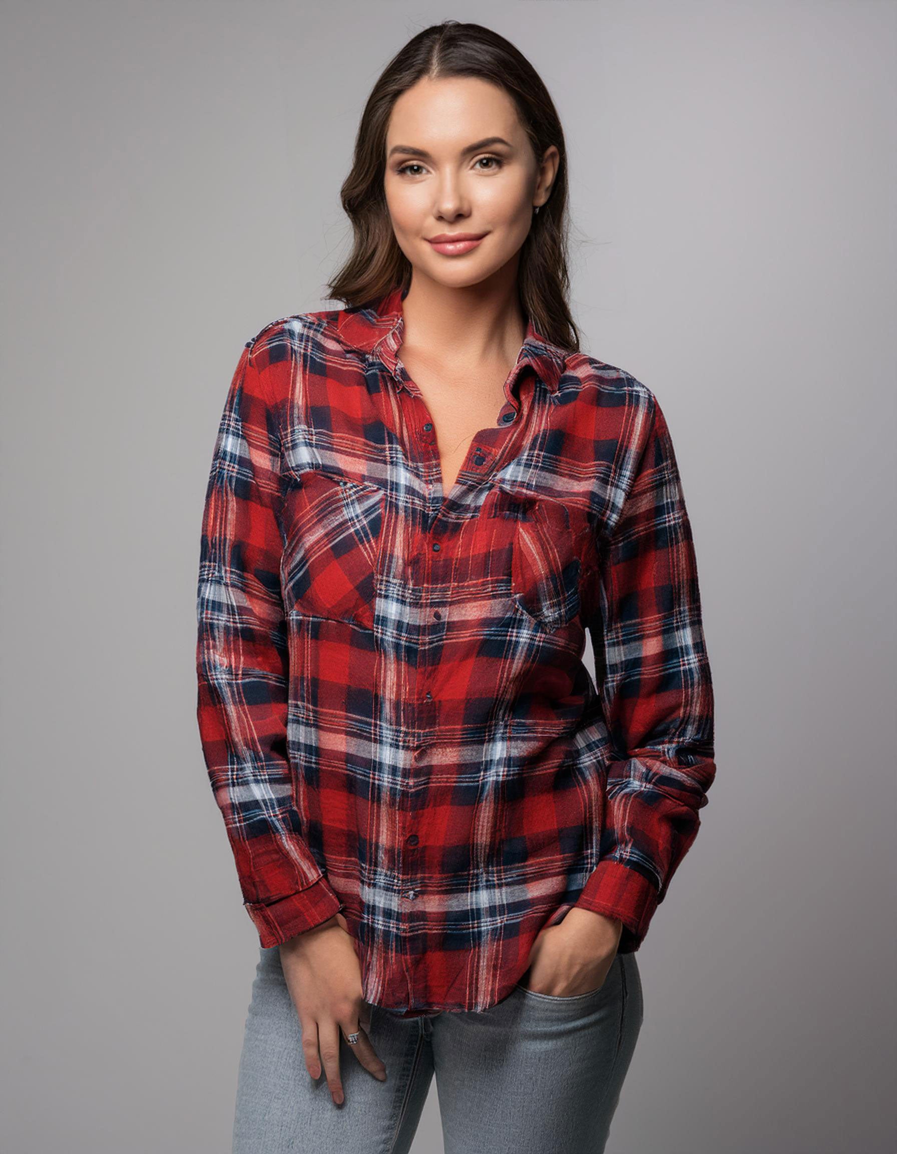 Classic Red Flannel Shirt 2