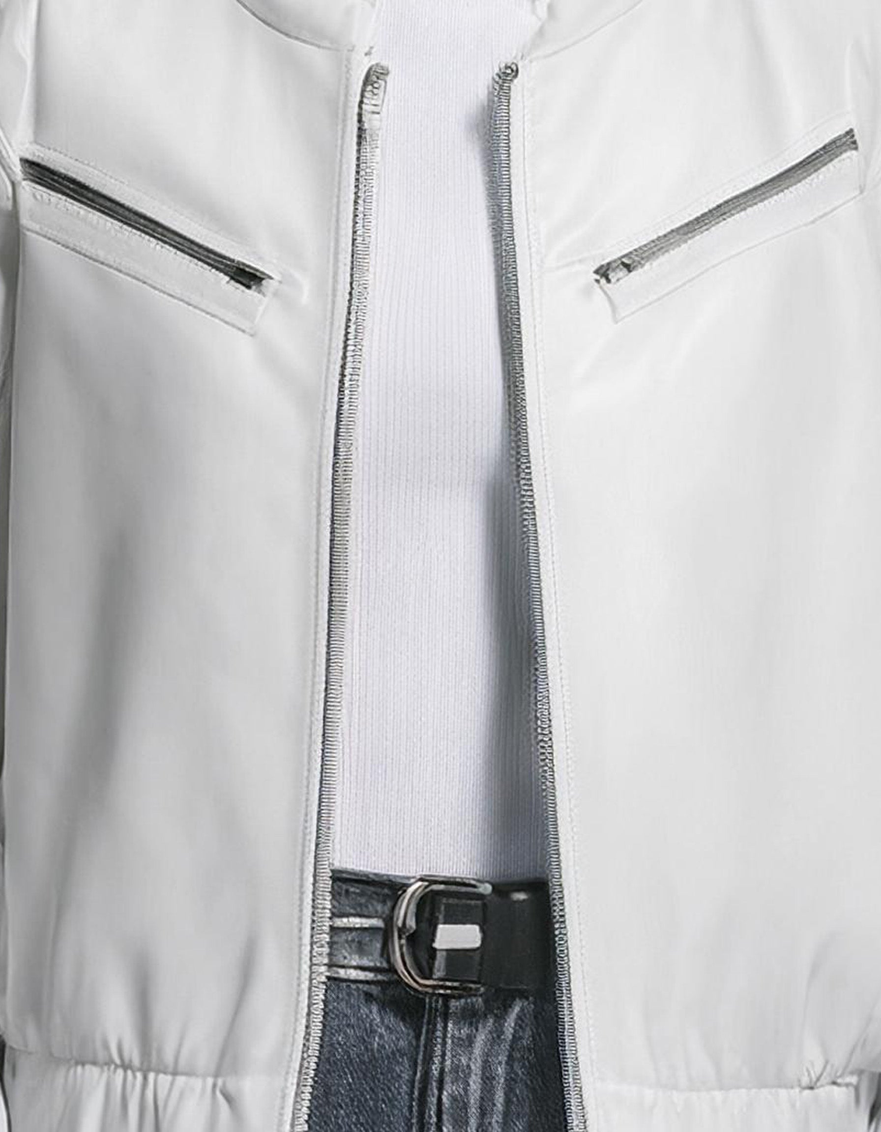 Classic White Bomber Jacket 3