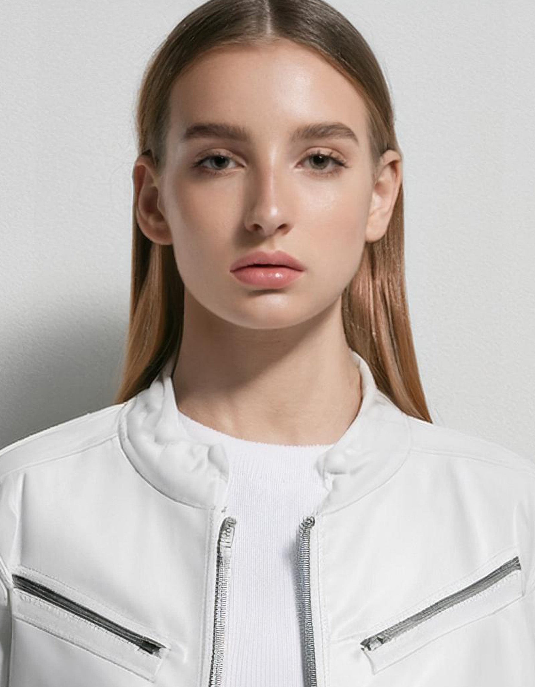 Classic White Bomber Jacket 4