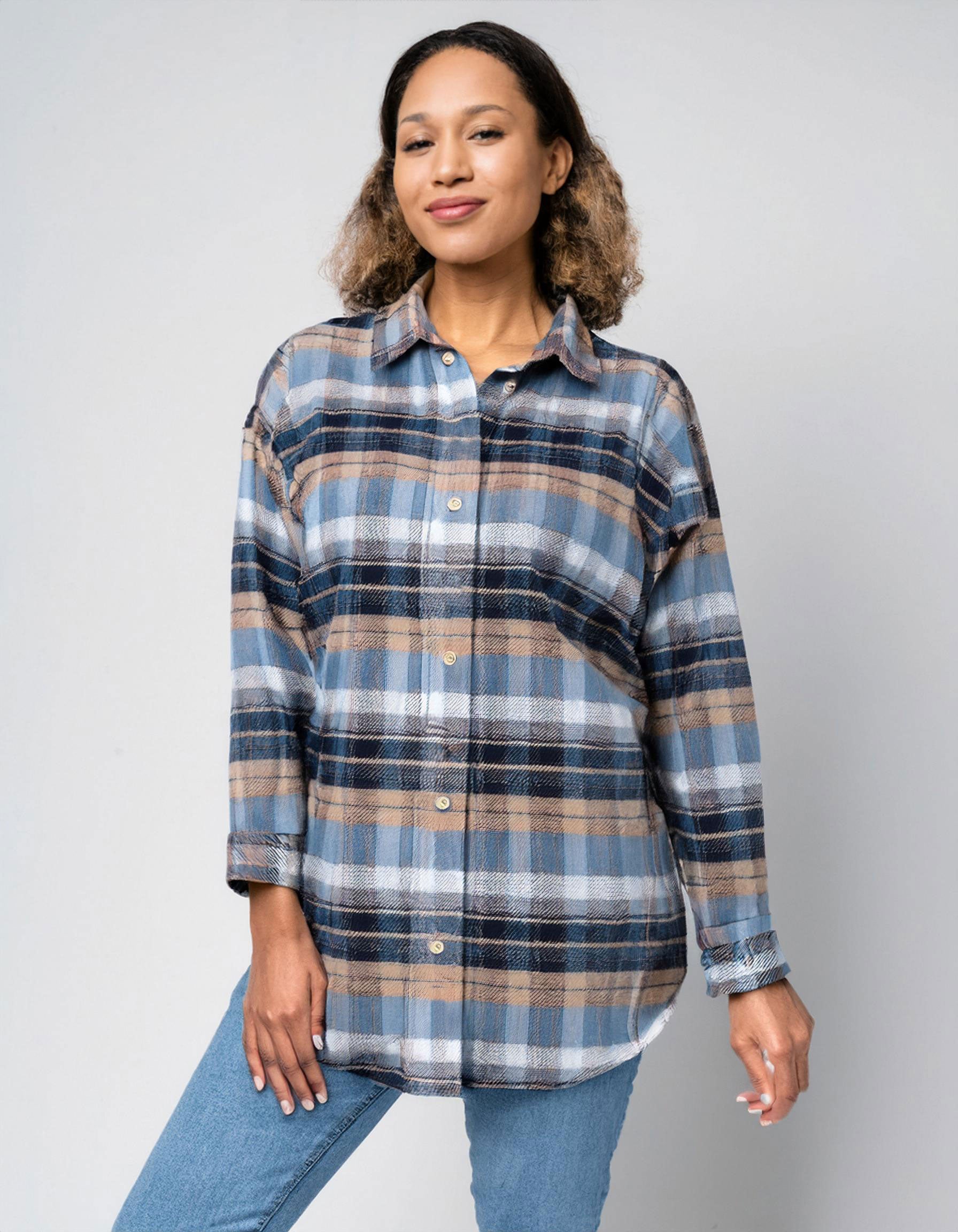 Cloudy Day Grey Flannel Shirt 2