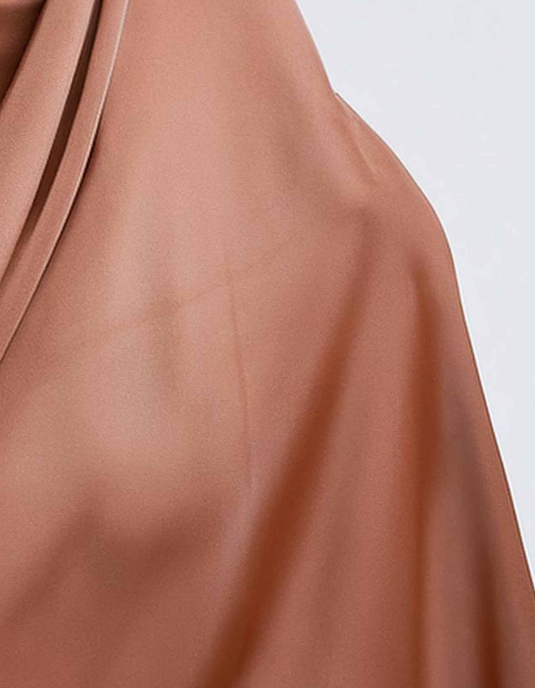 Copper Satin Silk Hijab 4