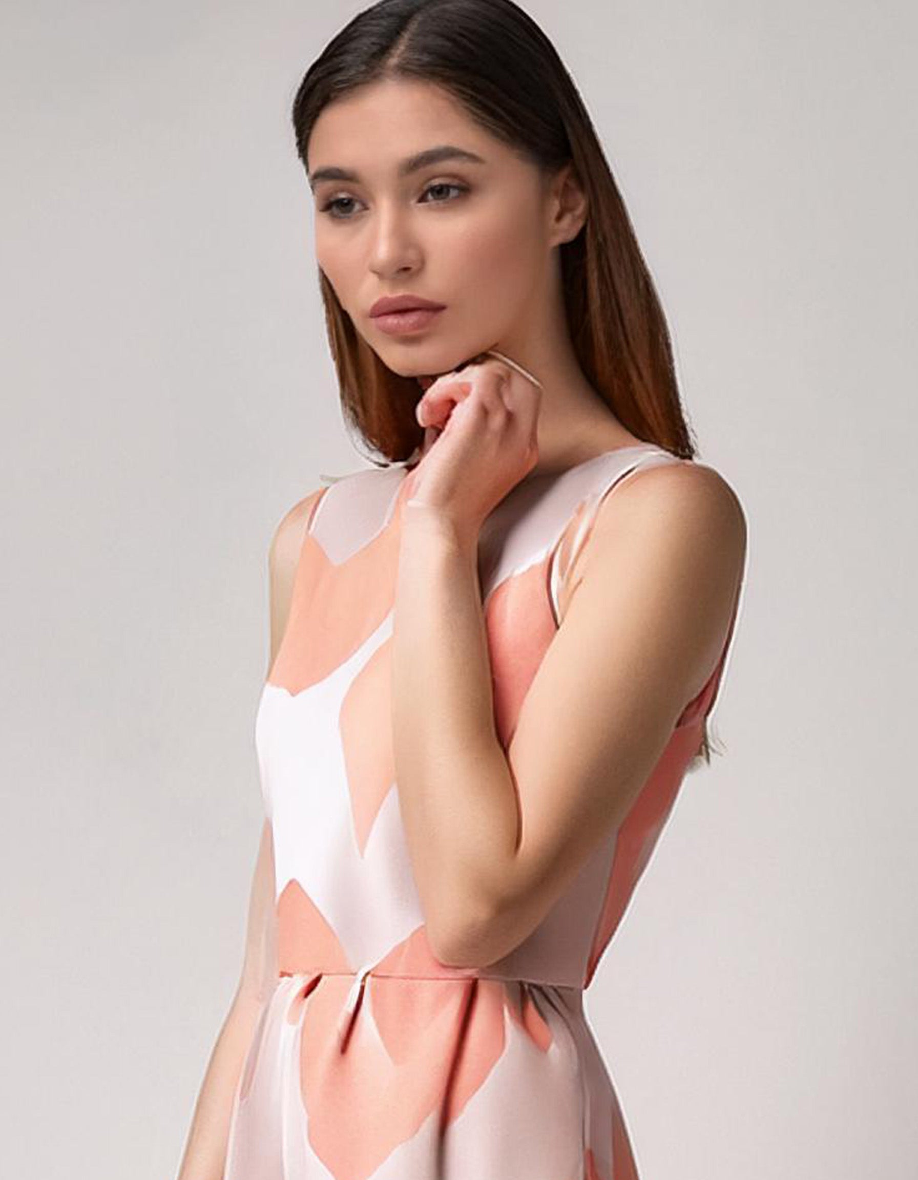 Coral Sunrise Shift Dresses 4