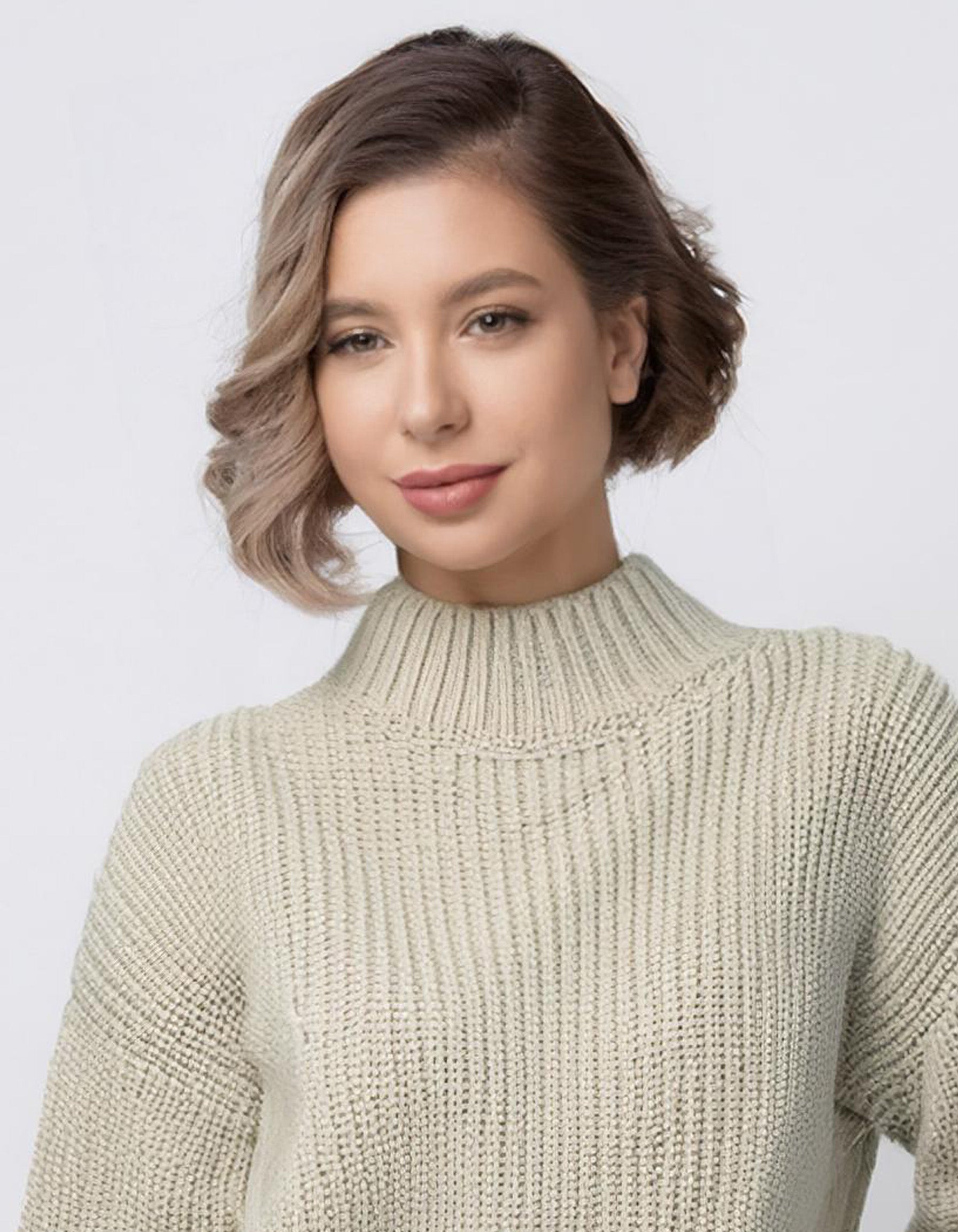 Cream High-Neck Pullover 4