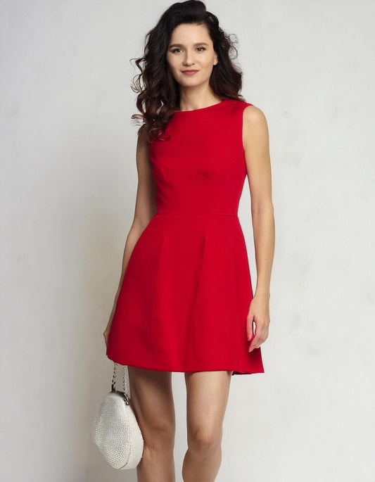 Crimson Charm Mini Dress