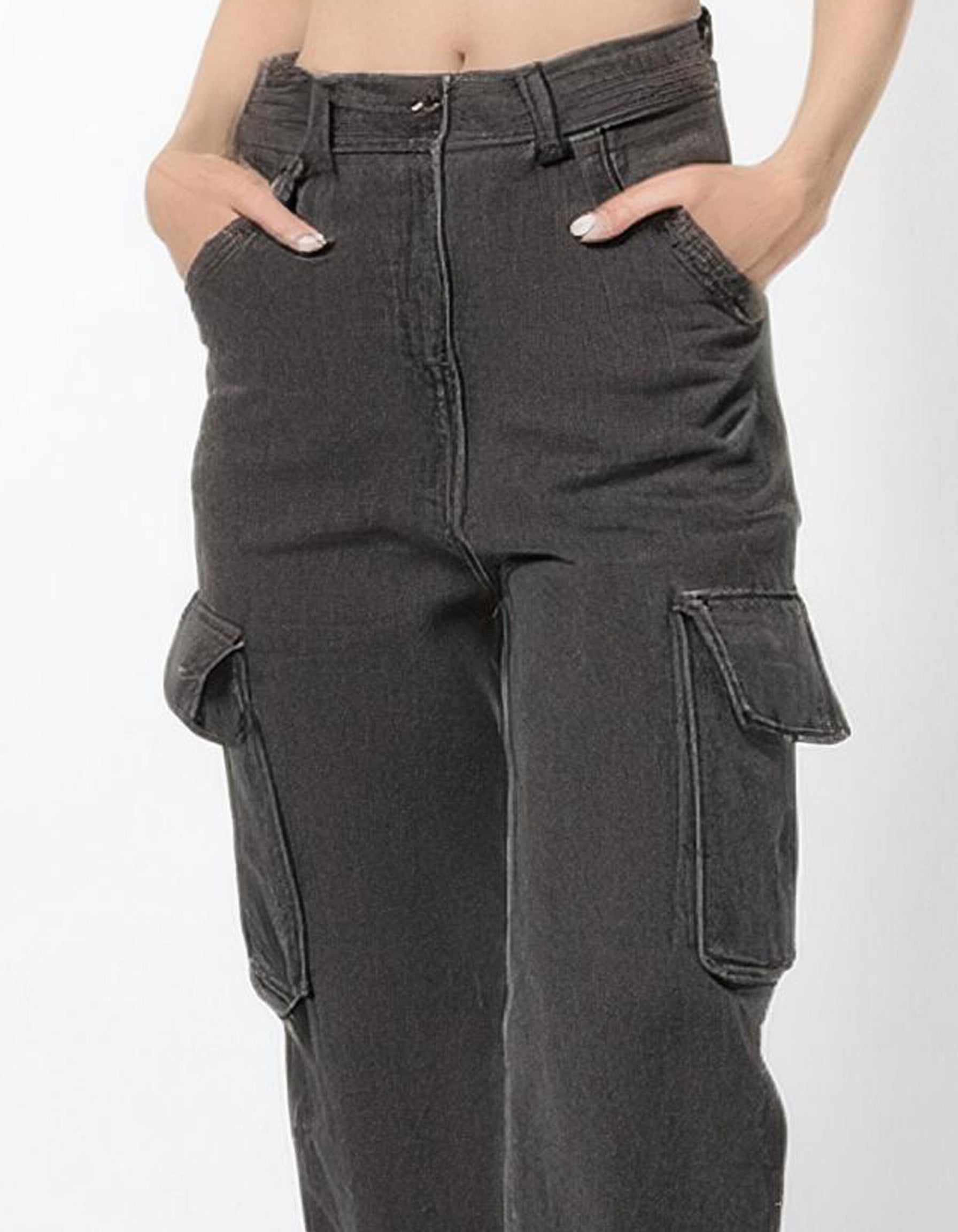 Dark Gray Cargo Pants 3