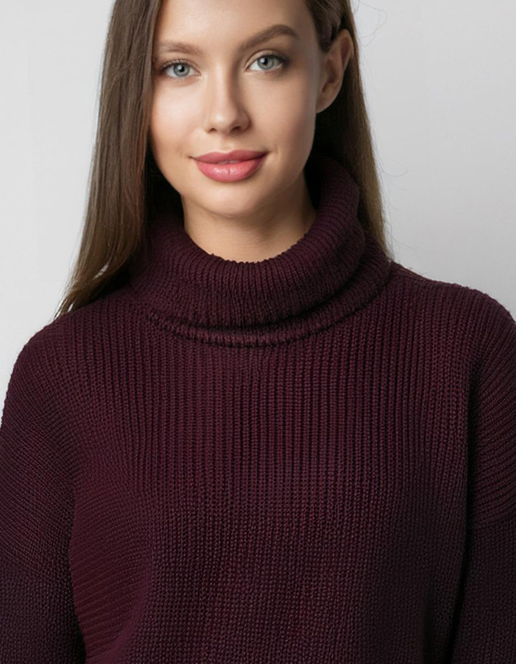 Deep Burgundy Knit Pullover 4