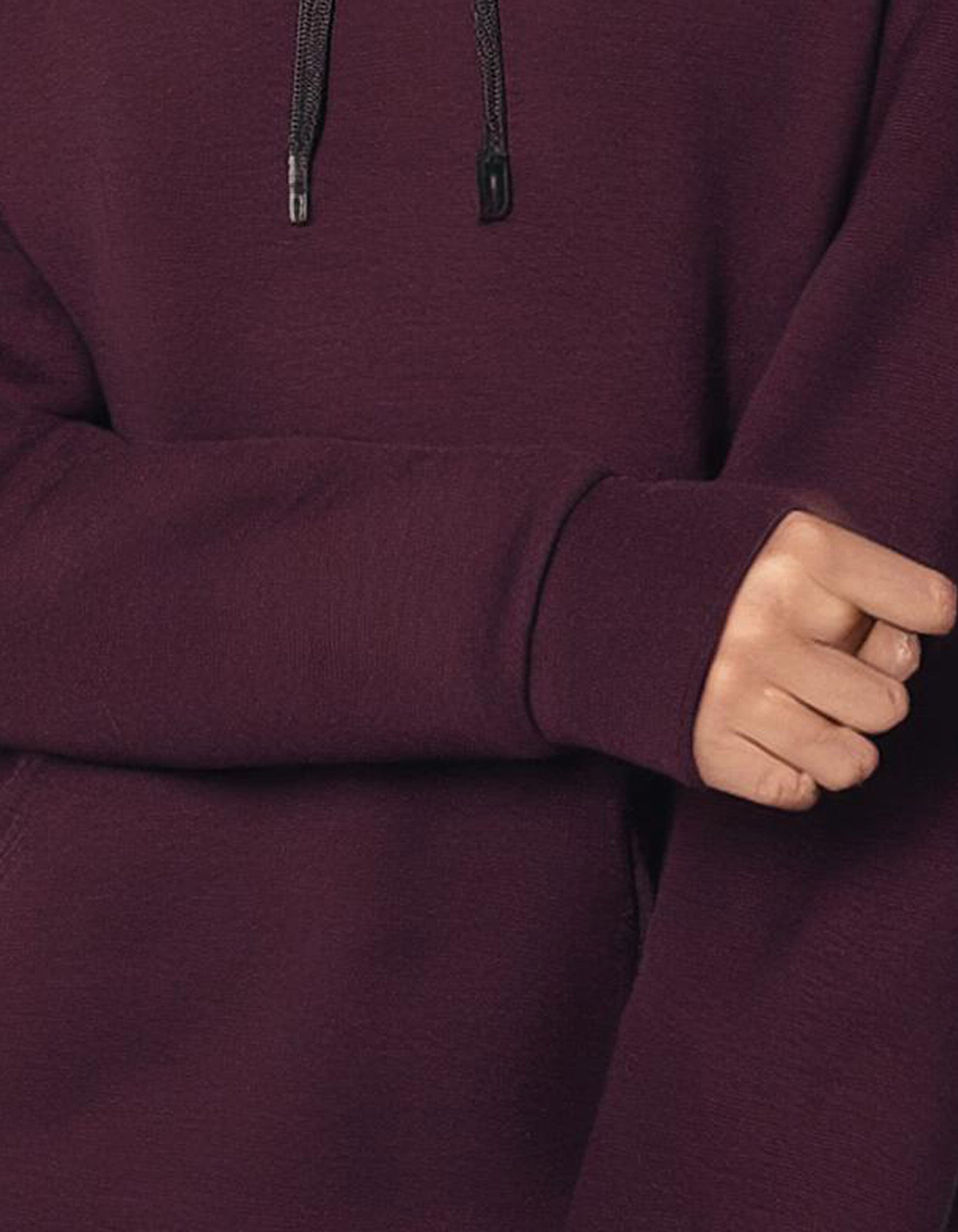 Deep Purple Plum Cozy Hoodie 3