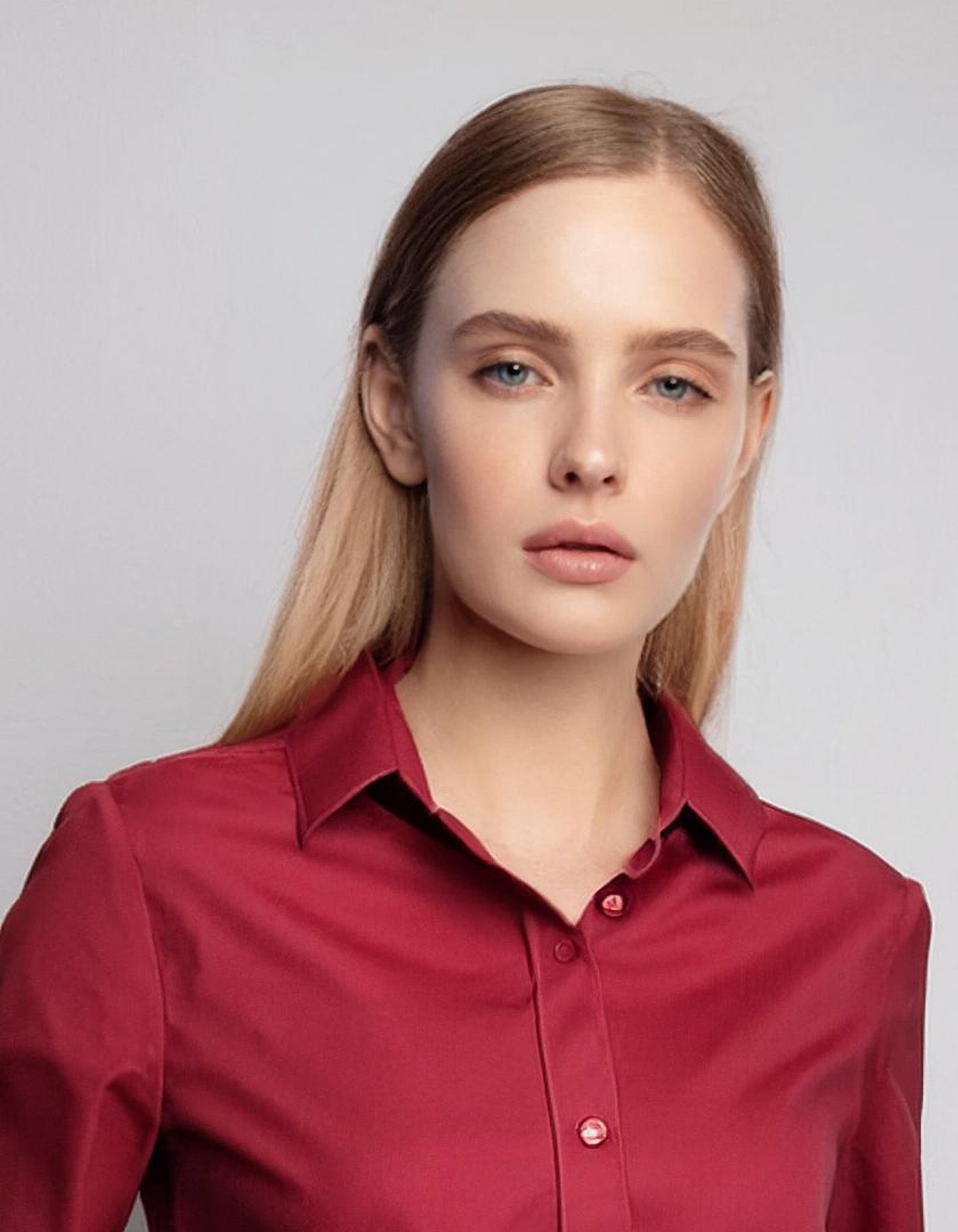 Deep Red Classic Dress Shirt 4