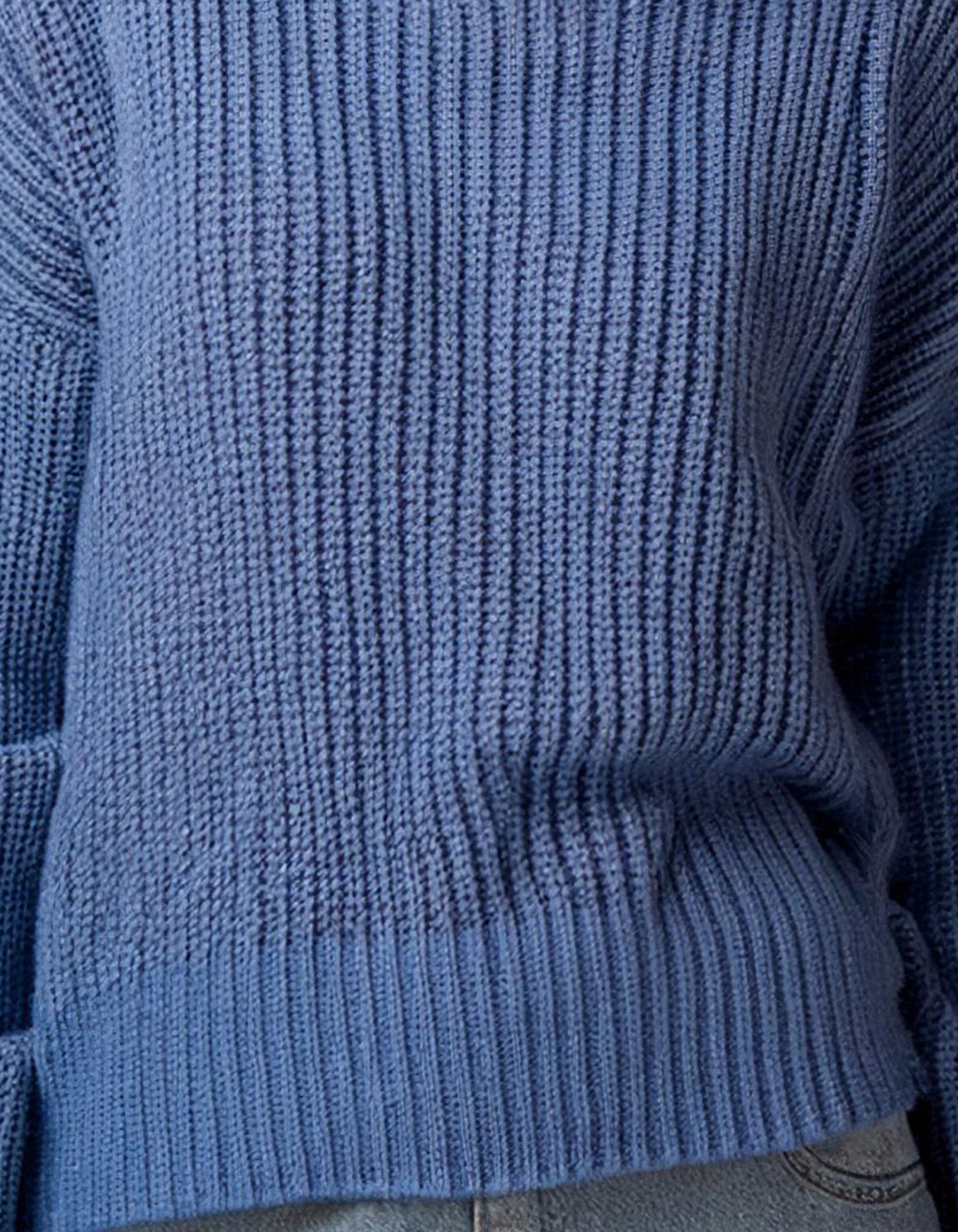 Denim Blue Cozy Knit Pullover 3